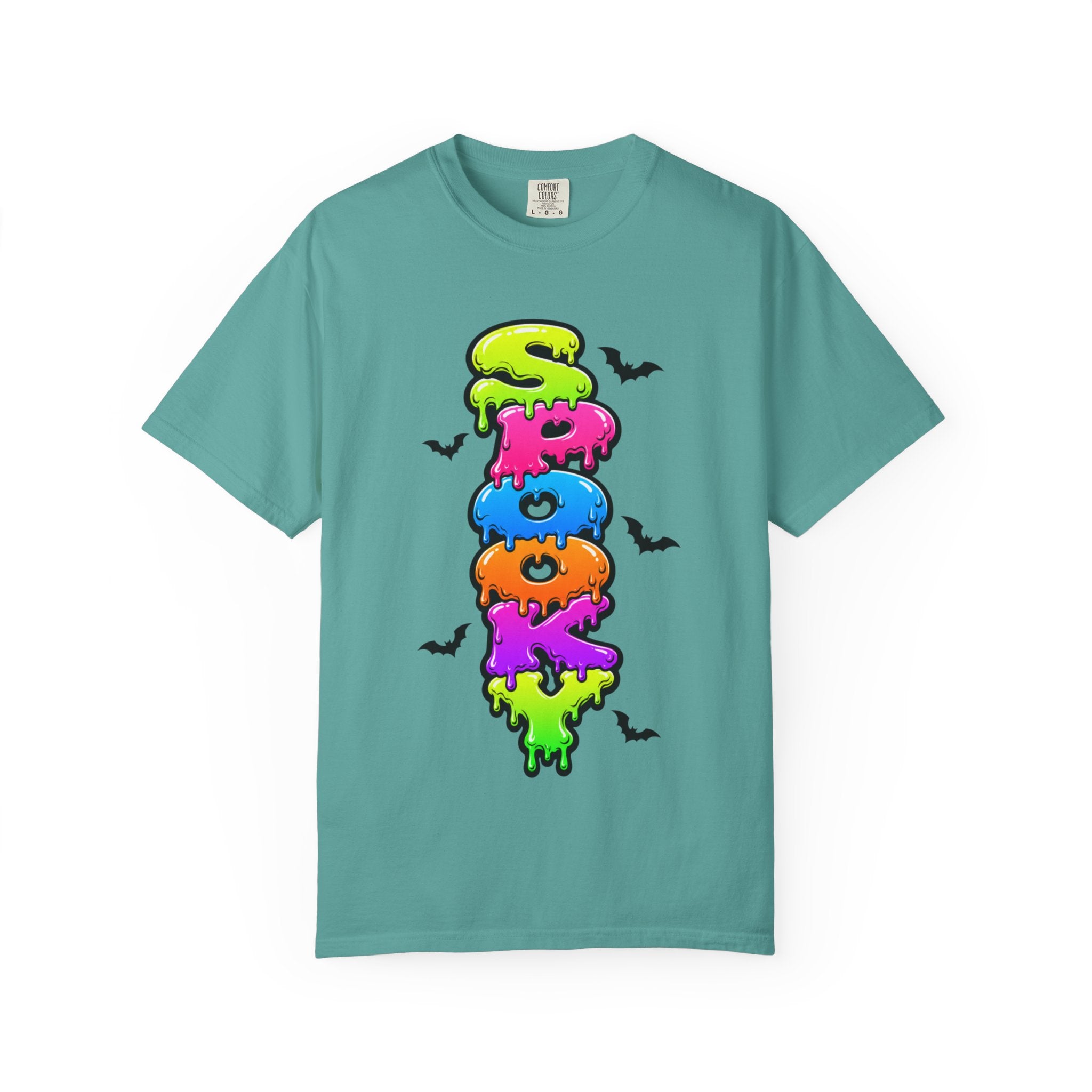 Spooky Colorful Spook Drippy Halloween T Shirt