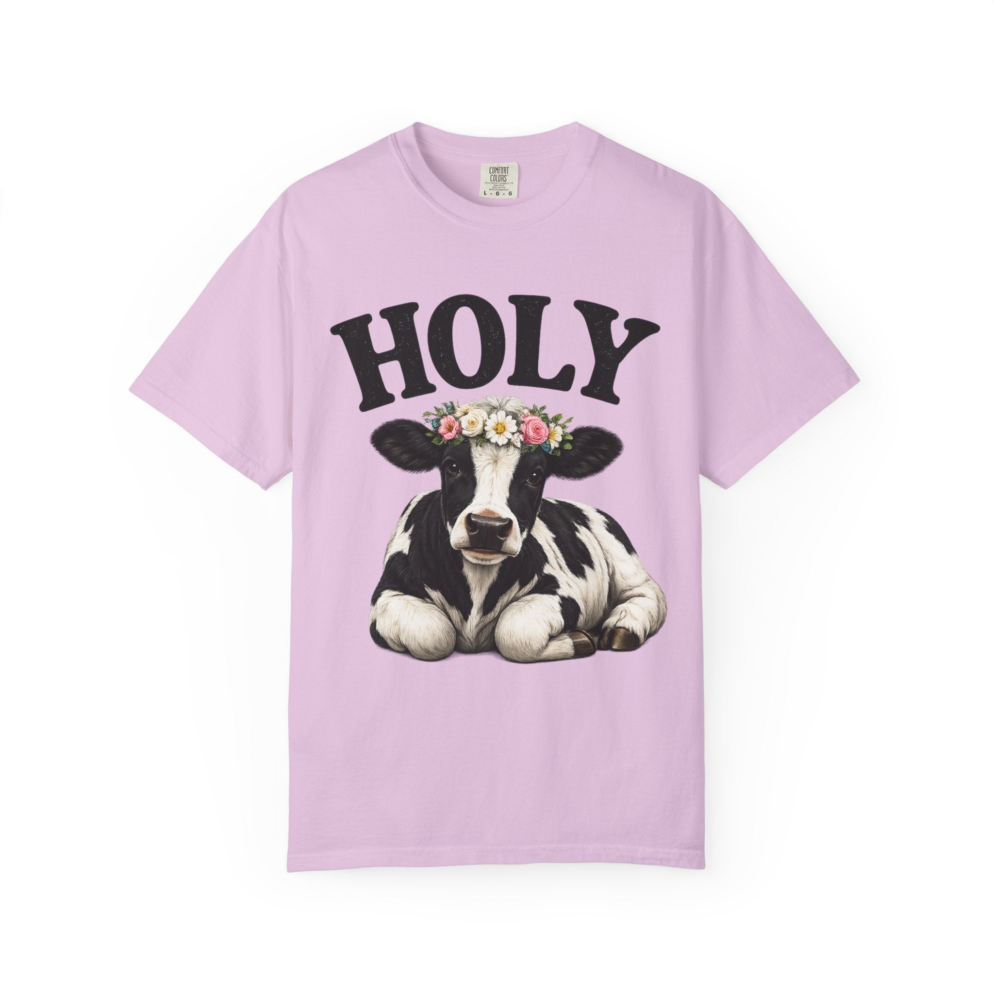 Holy Cow Floral Crown T Shirt