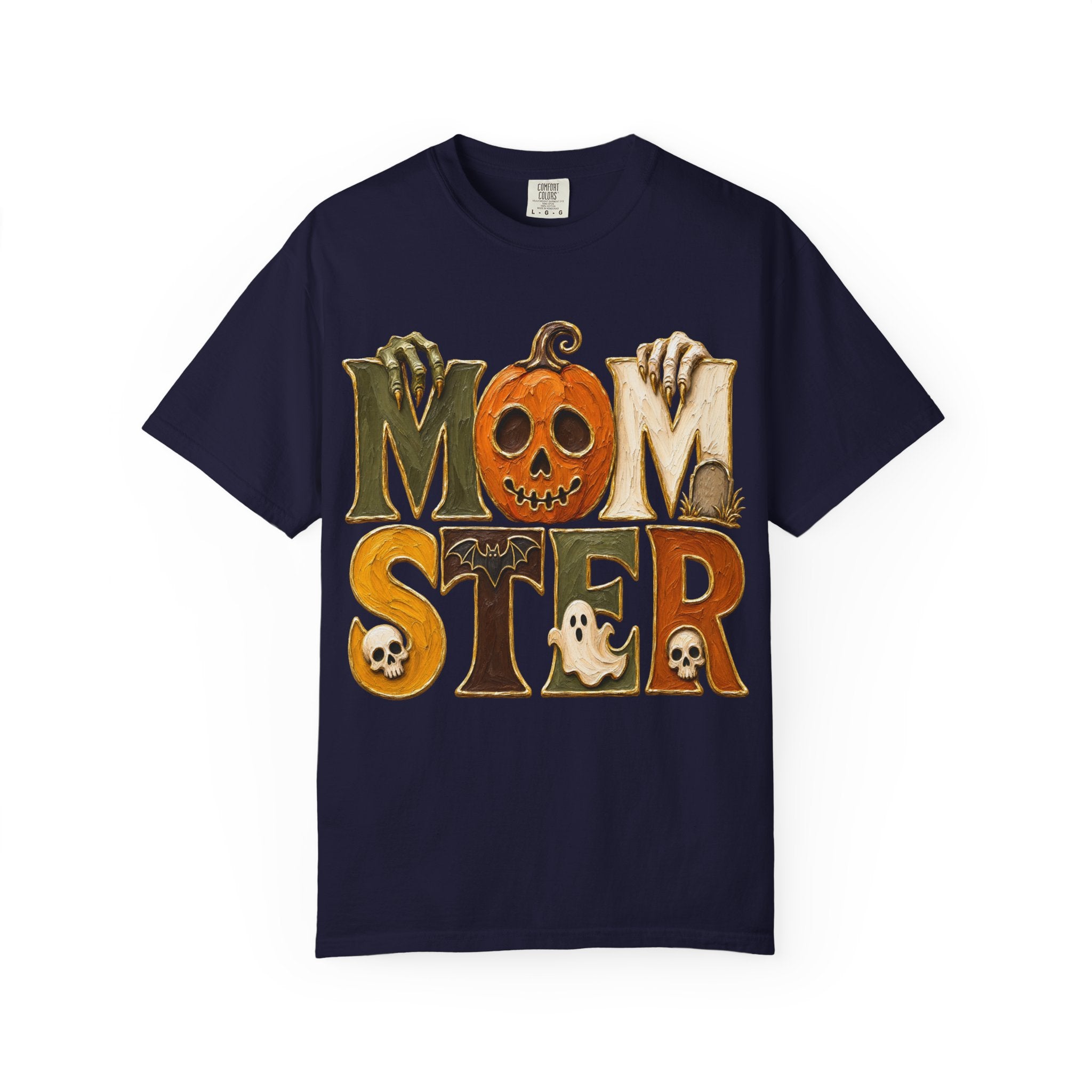 Momster Halloween T Shirt Cute Spooky Mom Graphic Tee
