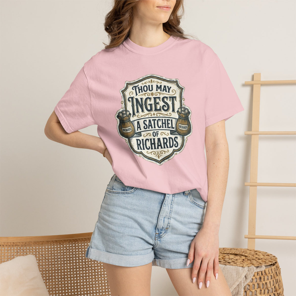 Tee Shirt Thou May Ingest a Satchel of Richards Vintage Apothecary Graphic