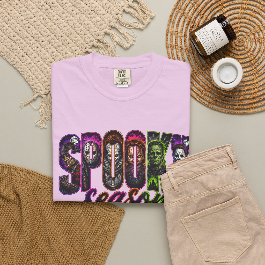 Spooky Season Tee Shirt Halloween Vintage Horror Graphic
