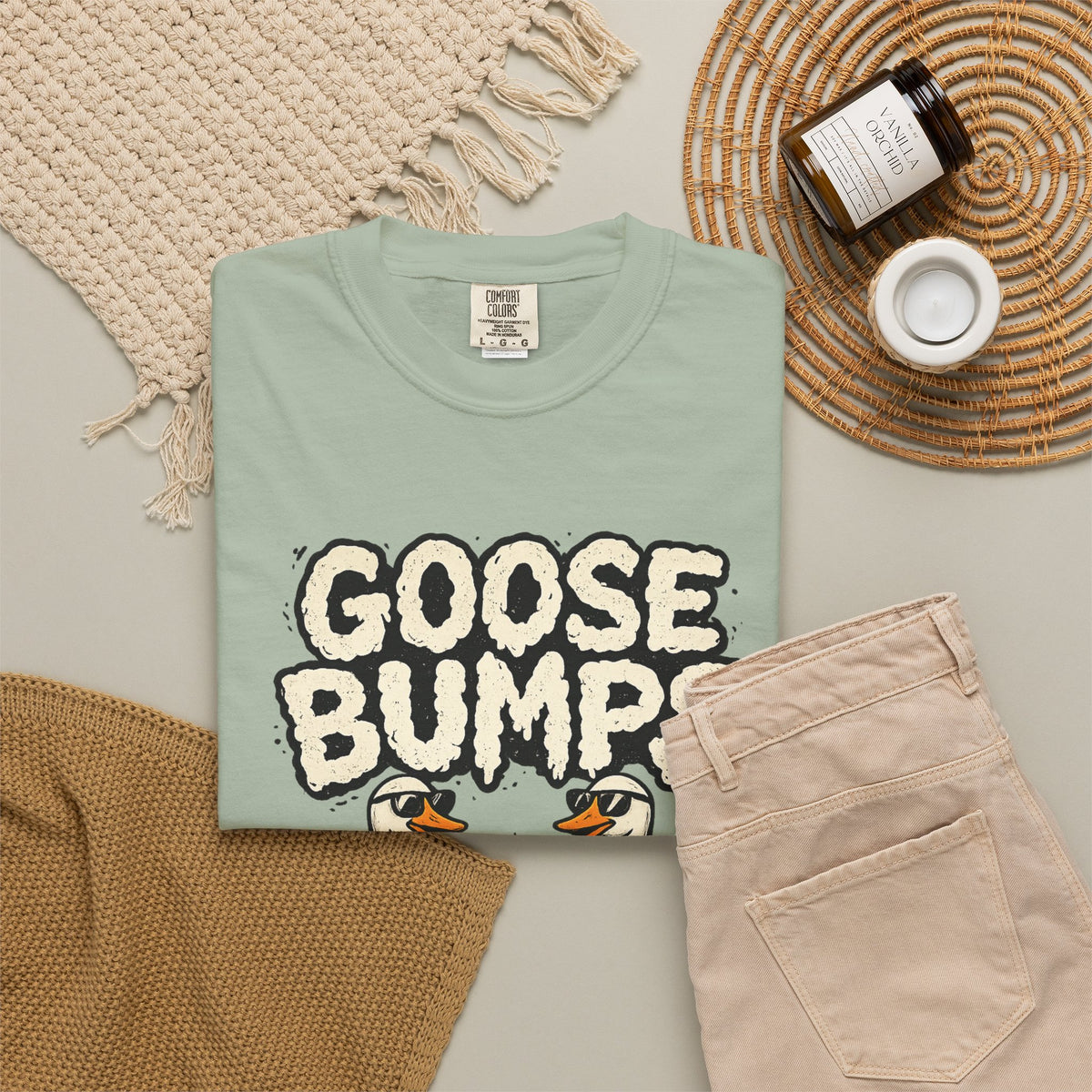 Goose Bumps T Shirt Funny Matching Geese Graphic Tee