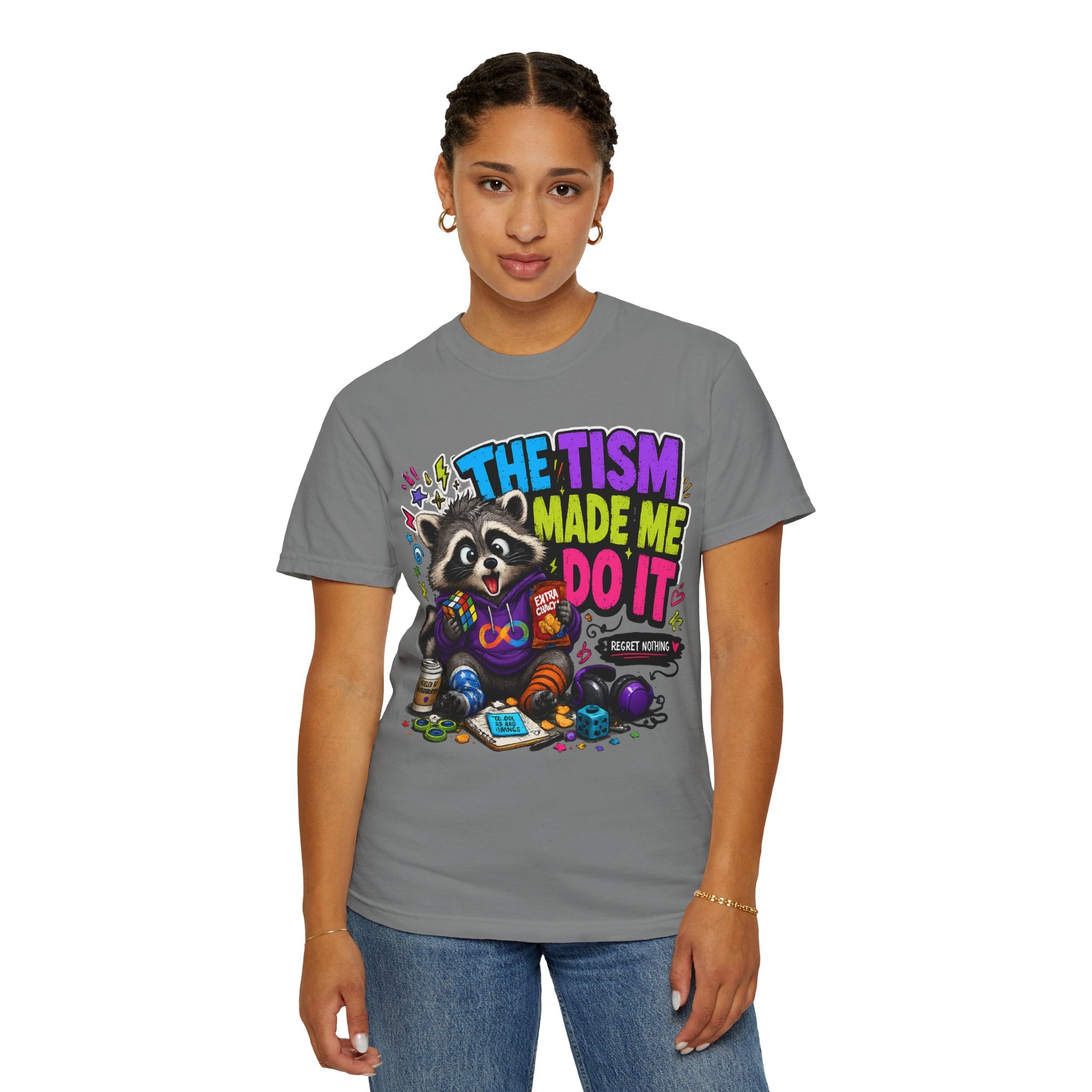 The Tism Made Me Do It Raccoon TShirt