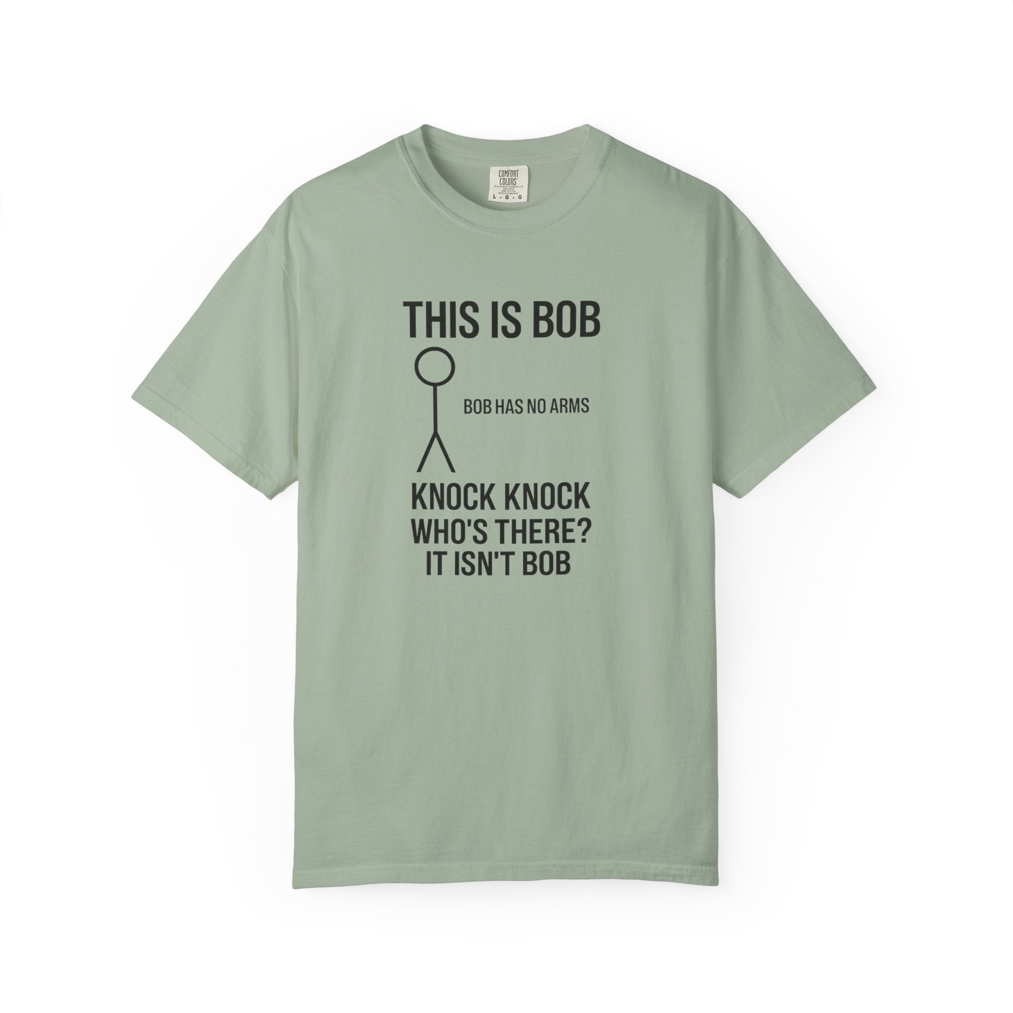 Bob Knock Knock T Shirt Funny Stick Figure This Is Bob Graphic Tee