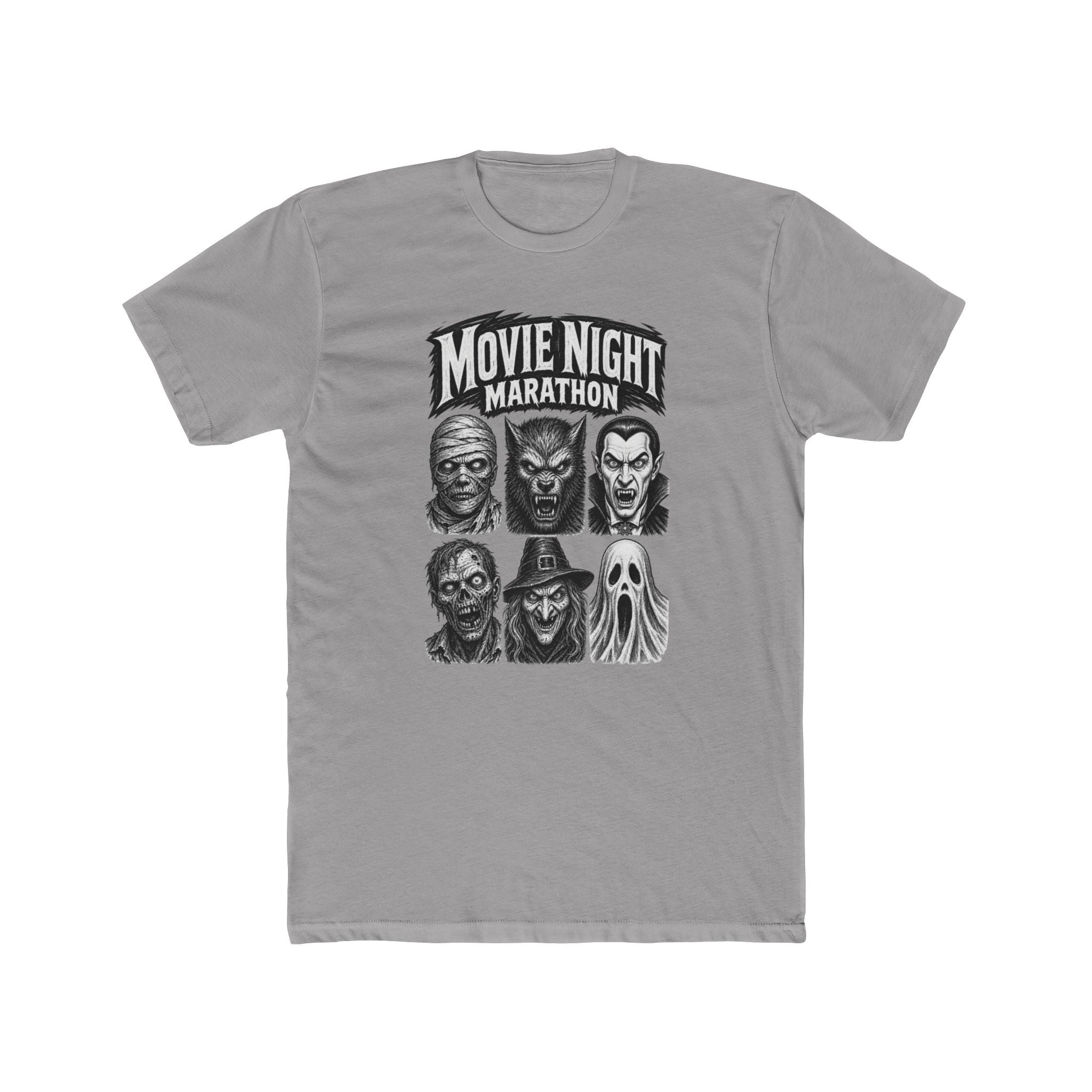 Movie Night Marathon Horror Icons Tee