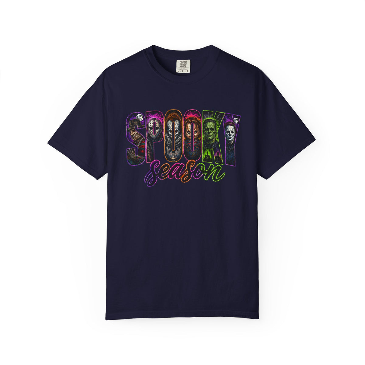 Spooky Season Tee Shirt Halloween Vintage Horror Graphic