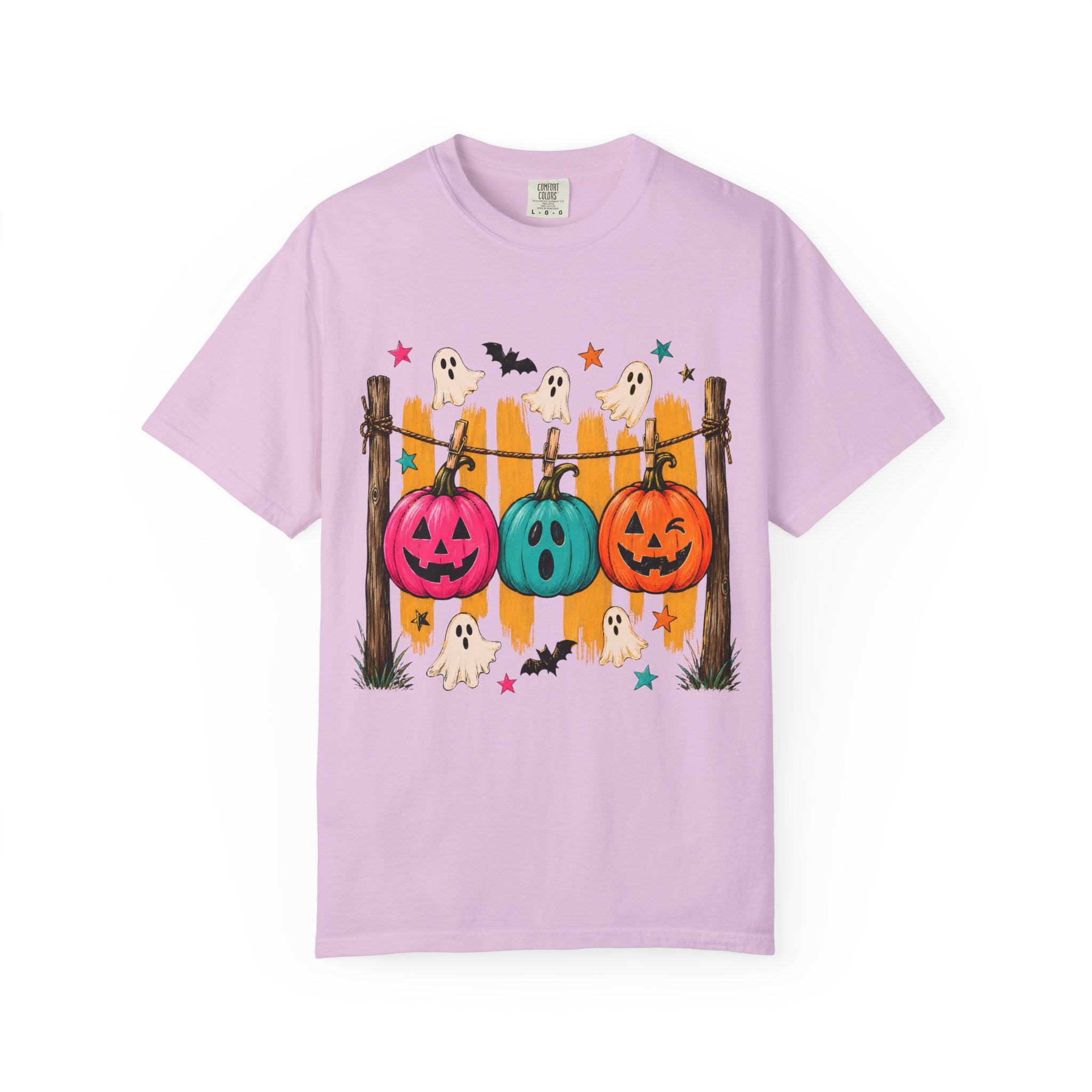 Halloween Pumpkins and Ghosts T Shirt Cute Jack O Lantern Halloween Tee