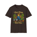 Garden T-Shirt — "I Bury Things" Frog Gardener Tee (Maybe Plants, Maybe People)