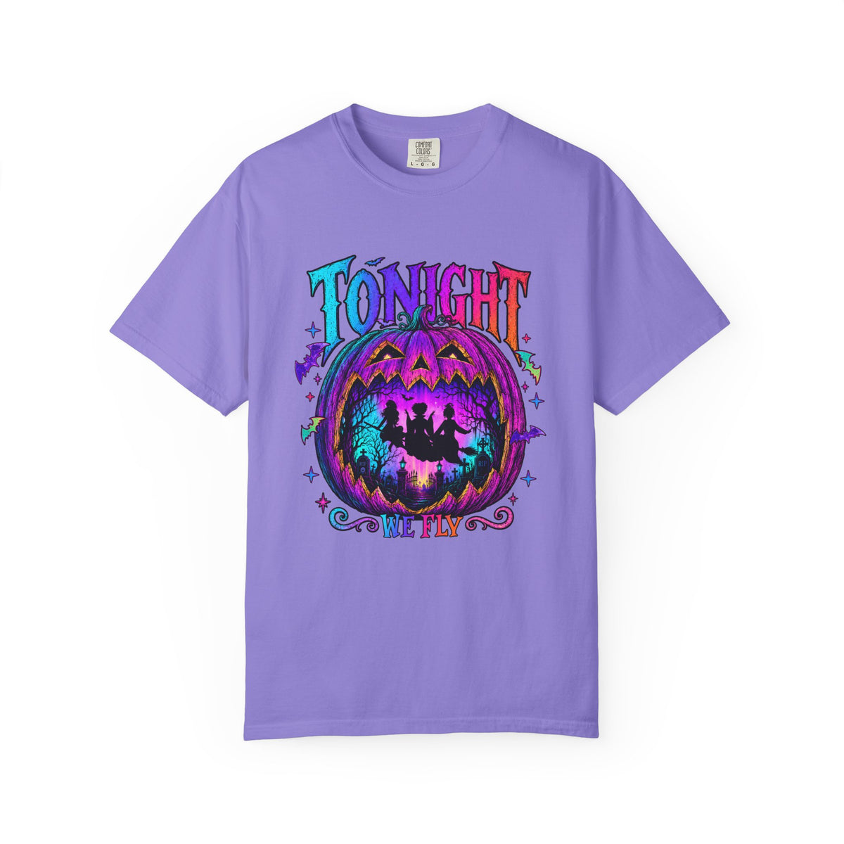 Tonight We Fly Halloween Pumpkin Tee Shirt