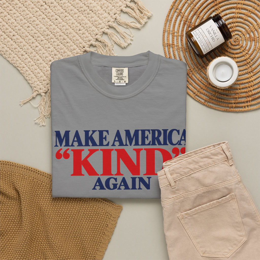 Make America Kind Again Shirt, Kindness Over Division Tee, Patriotic Statement T-Shirt, Comfort Colors Unisex Tee, Unity Gift