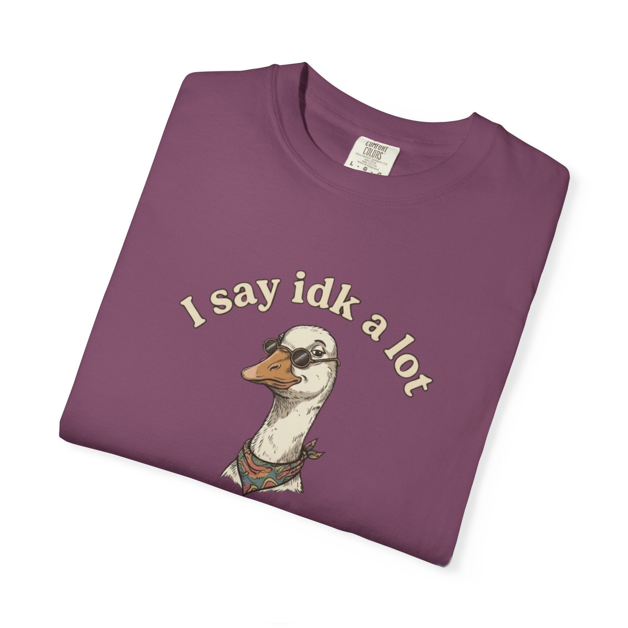 Funny Goose T Shirt Say Idk a Lot But Trust Me I Be knowin Graphic Tee