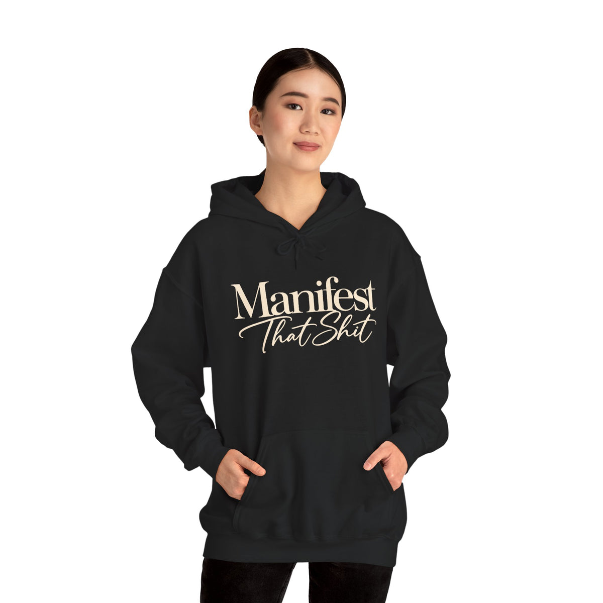 Hoodie Manifest That Shit Minimal Script Pullover
