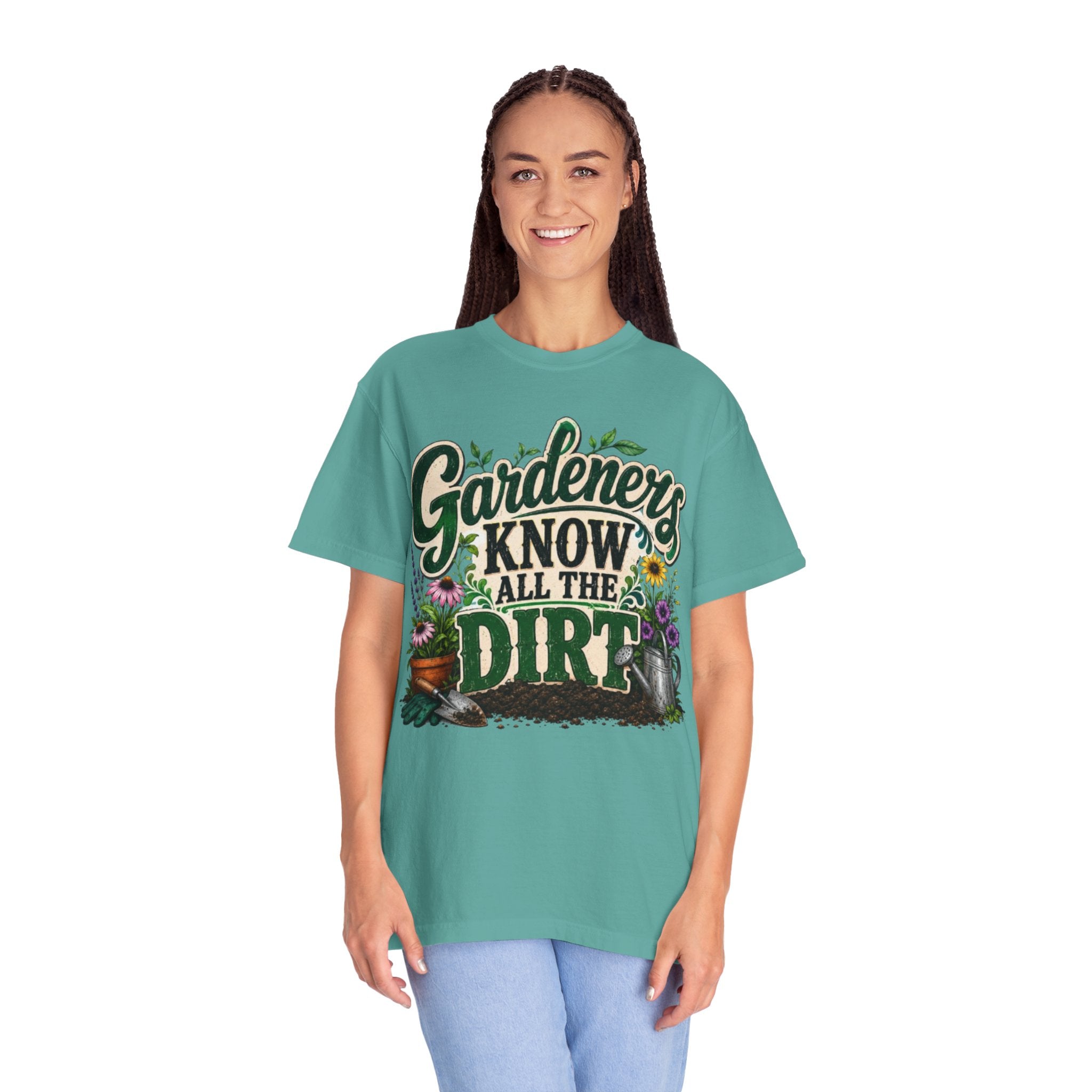 Gardeners Know All the Dirt Tee Funny Gardening T Shirt for Plant Lovers