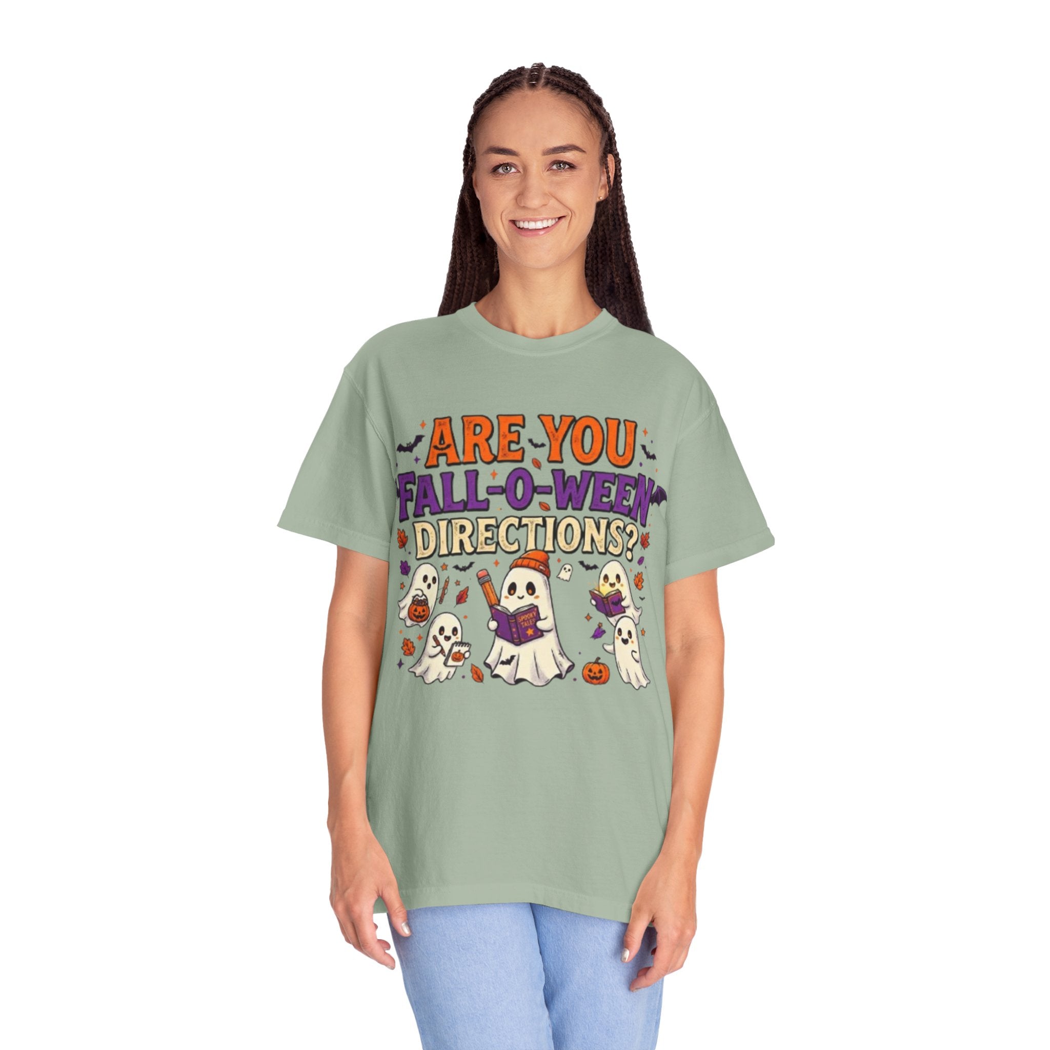 Are You Fall-O-Ween Directions? Halloween Ghosts Graphic T-Shirt