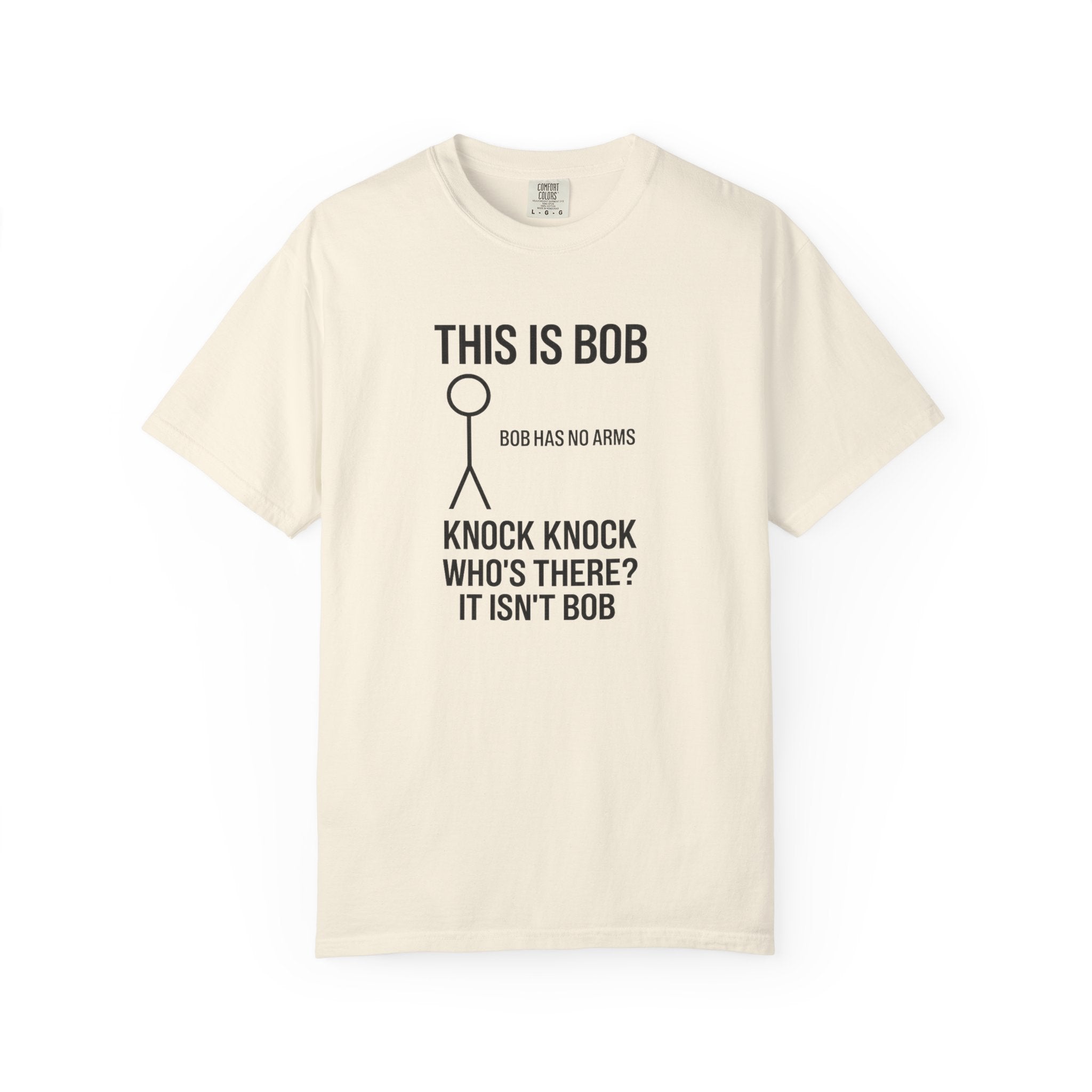 Bob Knock Knock T Shirt Funny Stick Figure This Is Bob Graphic Tee