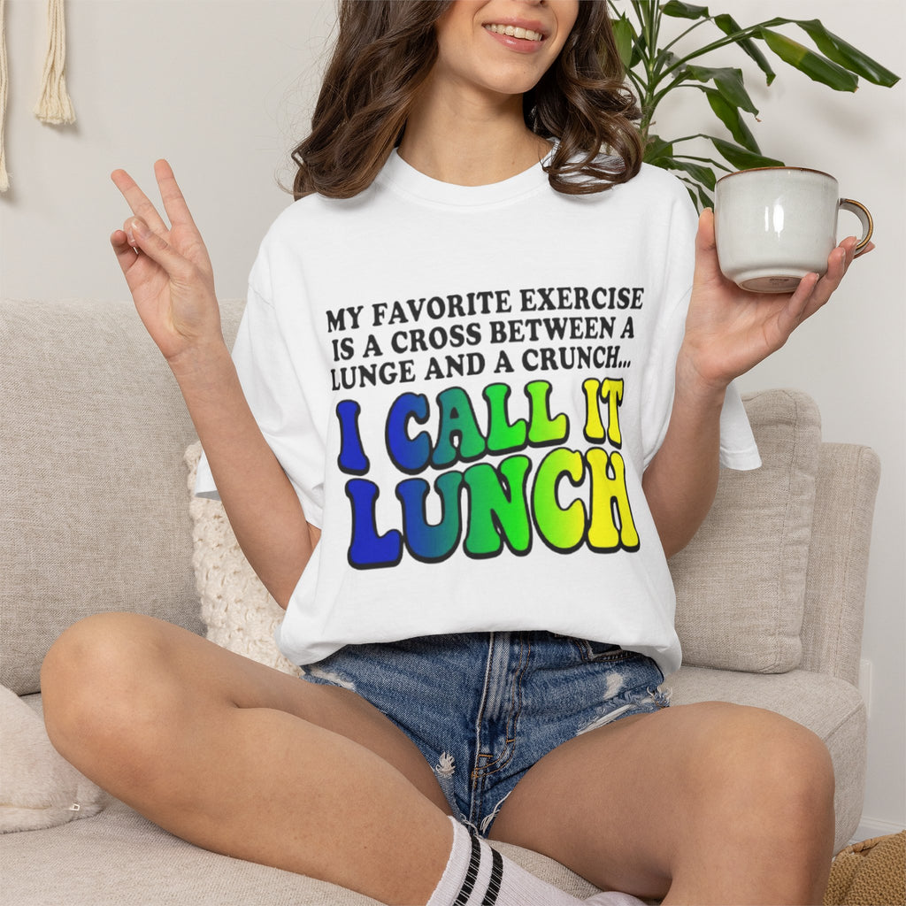 I Call It Lunch T-Shirt Funny Fitness Food Quote Tee