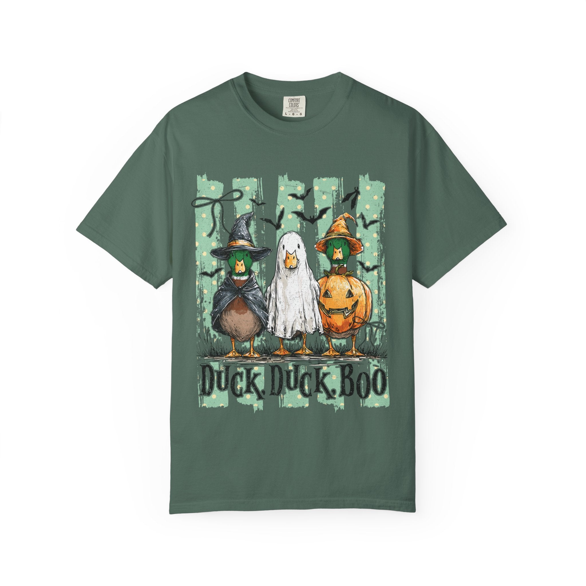 Duck Duck Boo Halloween T Shirt Cute Ducks in Costumes Graphic Tee