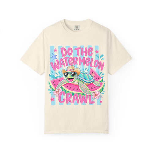 Do The Watermelon Crawl TShirt Cute Turtle Summer Graphic Tee