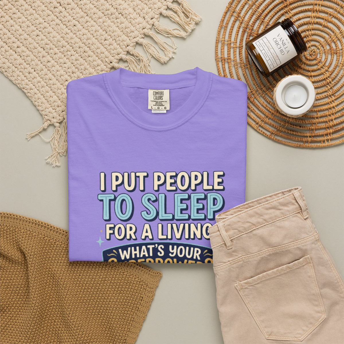 RN Anesthetist Tee Shirt I Put People To Sleep For A Living Nurse Anesthesia Tee
