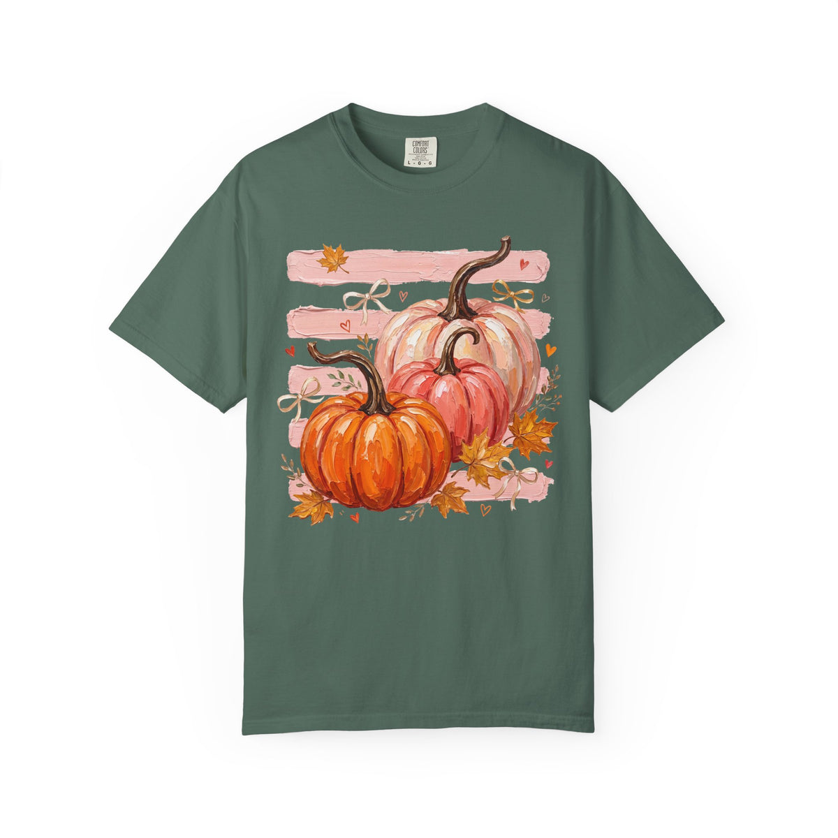 Pumpkin Harvest Tee Shirt Autumn Watercolor Pumpkins Tee