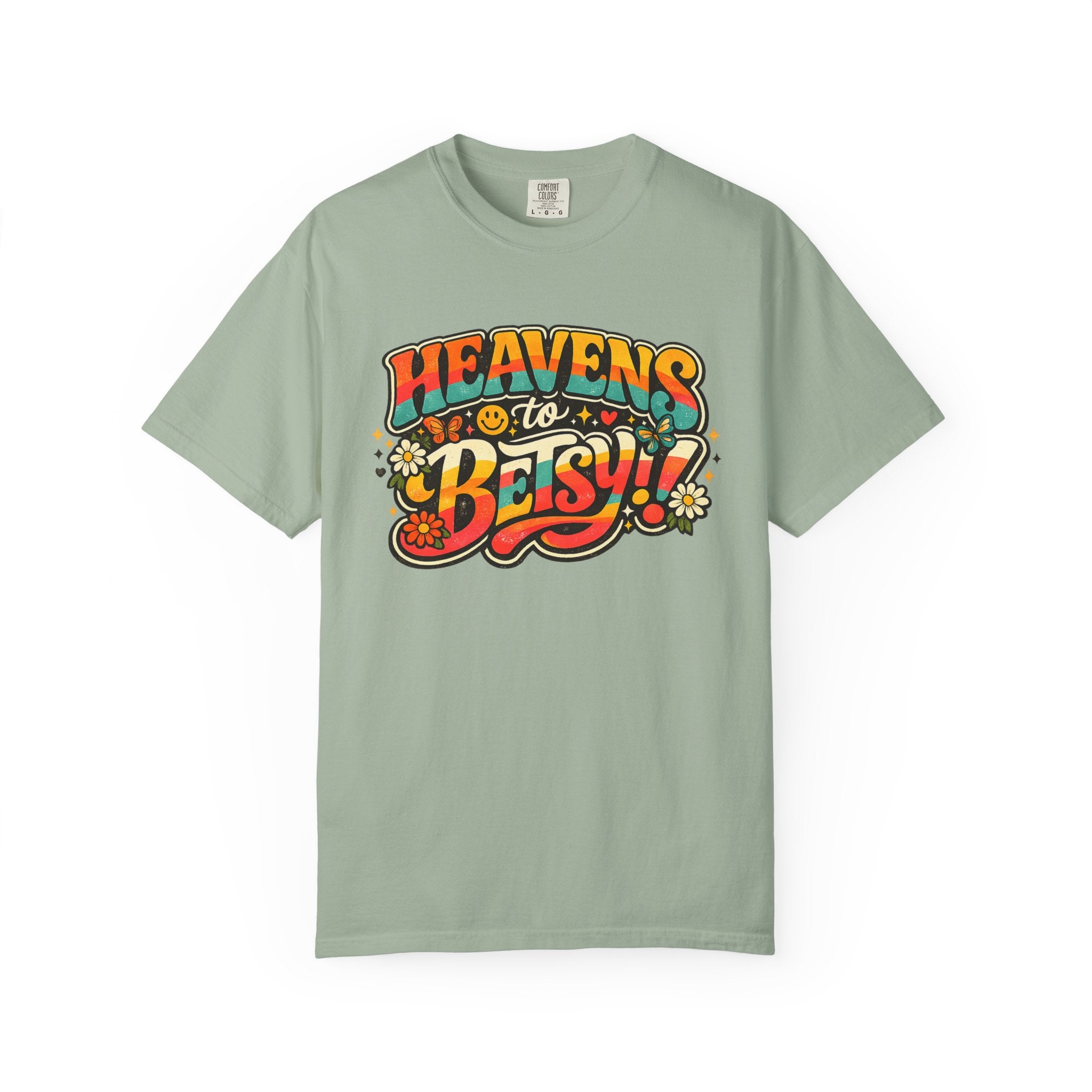 Heavens to Betsy Retro Floral Graphic T Shirt