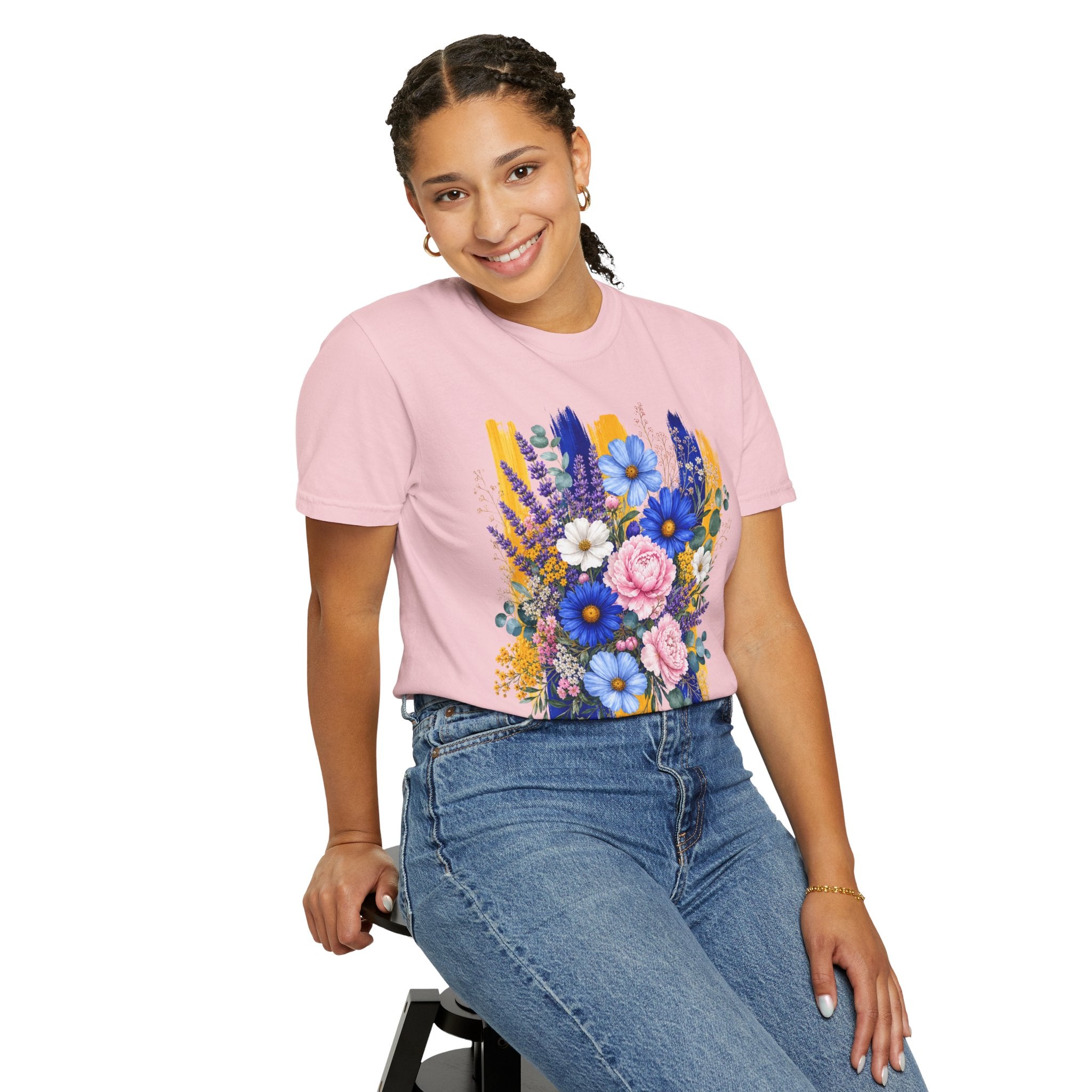 Floral Brushstroke Bouquet T Shirt