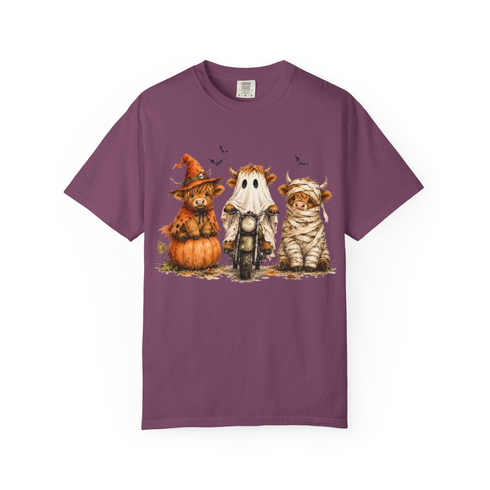 Halloween Pumpkin Cat Ghost T Shirt Cute Spooky Trio Tee