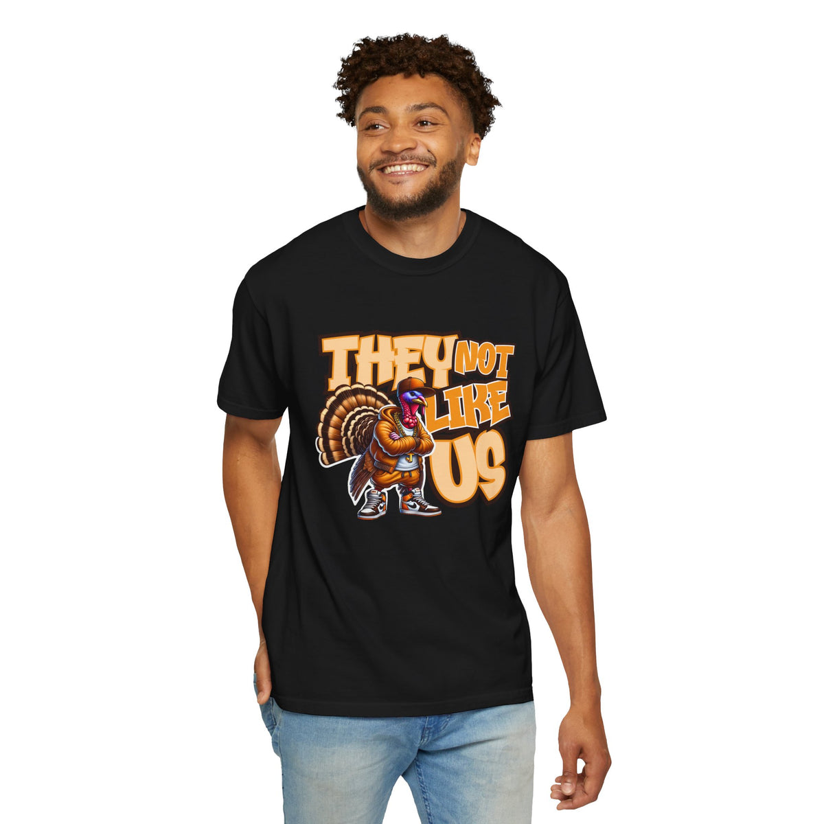 They Not Like Us Turkey Tee Shirt Funny Thanksgiving Graphic Tee