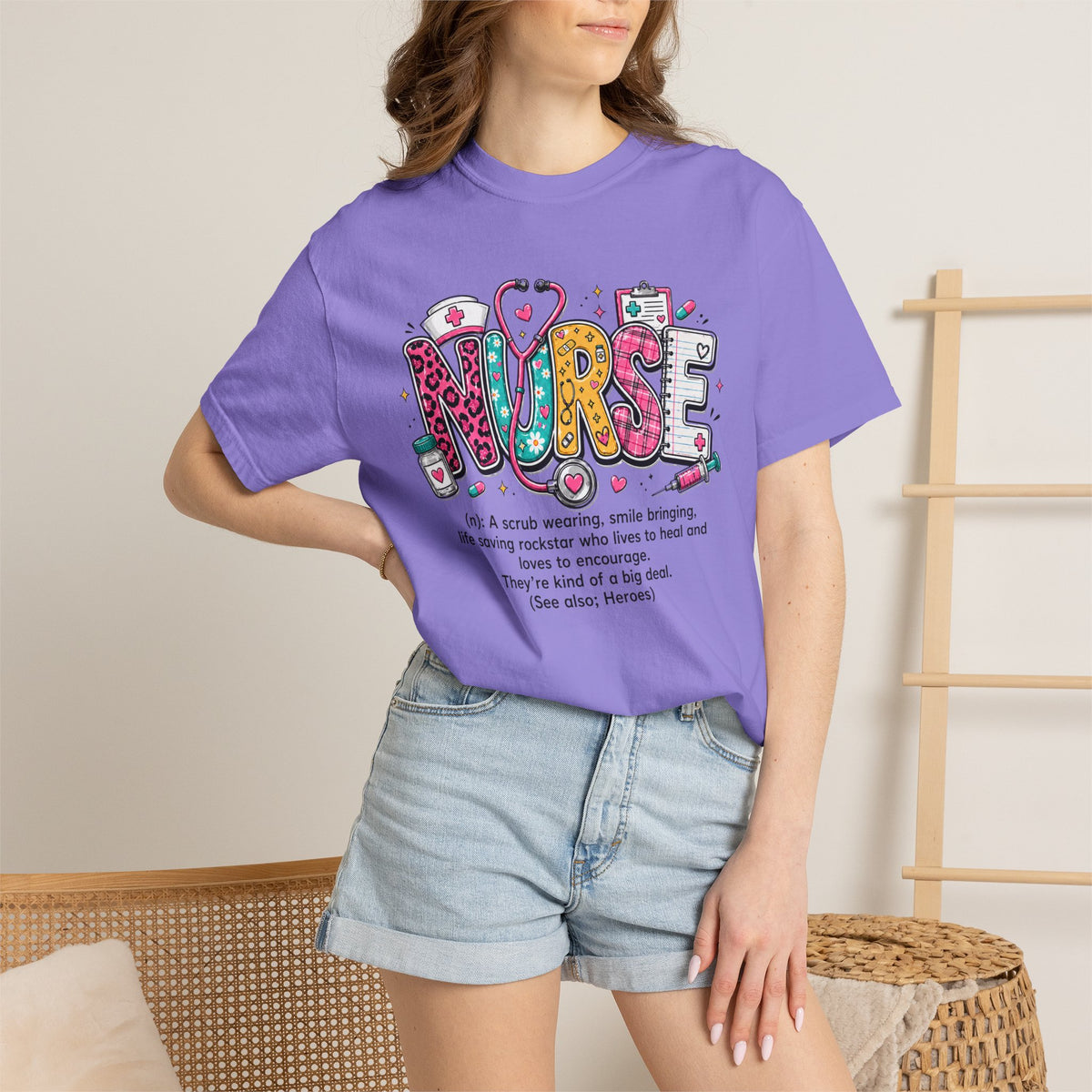 Nurse Shirt for Women, Cute Nurse T-Shirt, Registered Nurse Gift, Nursing Tee, Healthcare Worker Gift, Nurse Appreciation Shirt