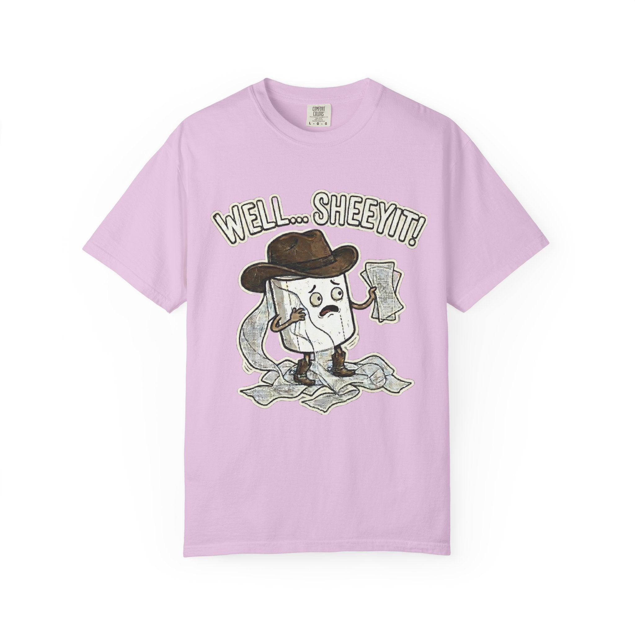 Graphic T-Shirt — "Well... Sheeyit!" Cash Cowboy Funny Money Tee