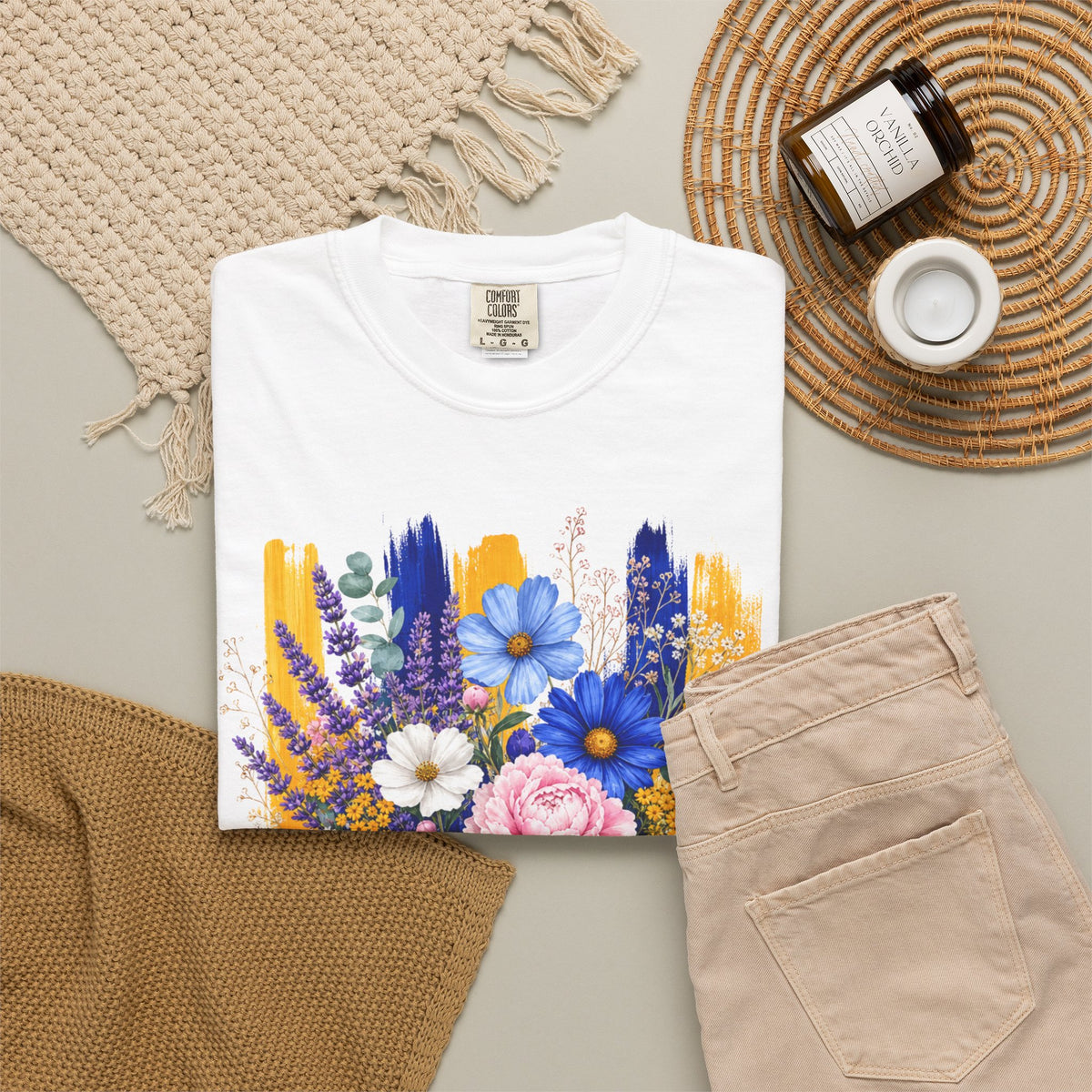 Floral Brushstroke Bouquet T Shirt