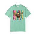 Bee Kind T Shirt Colorful Retro Striped Graphic Tee