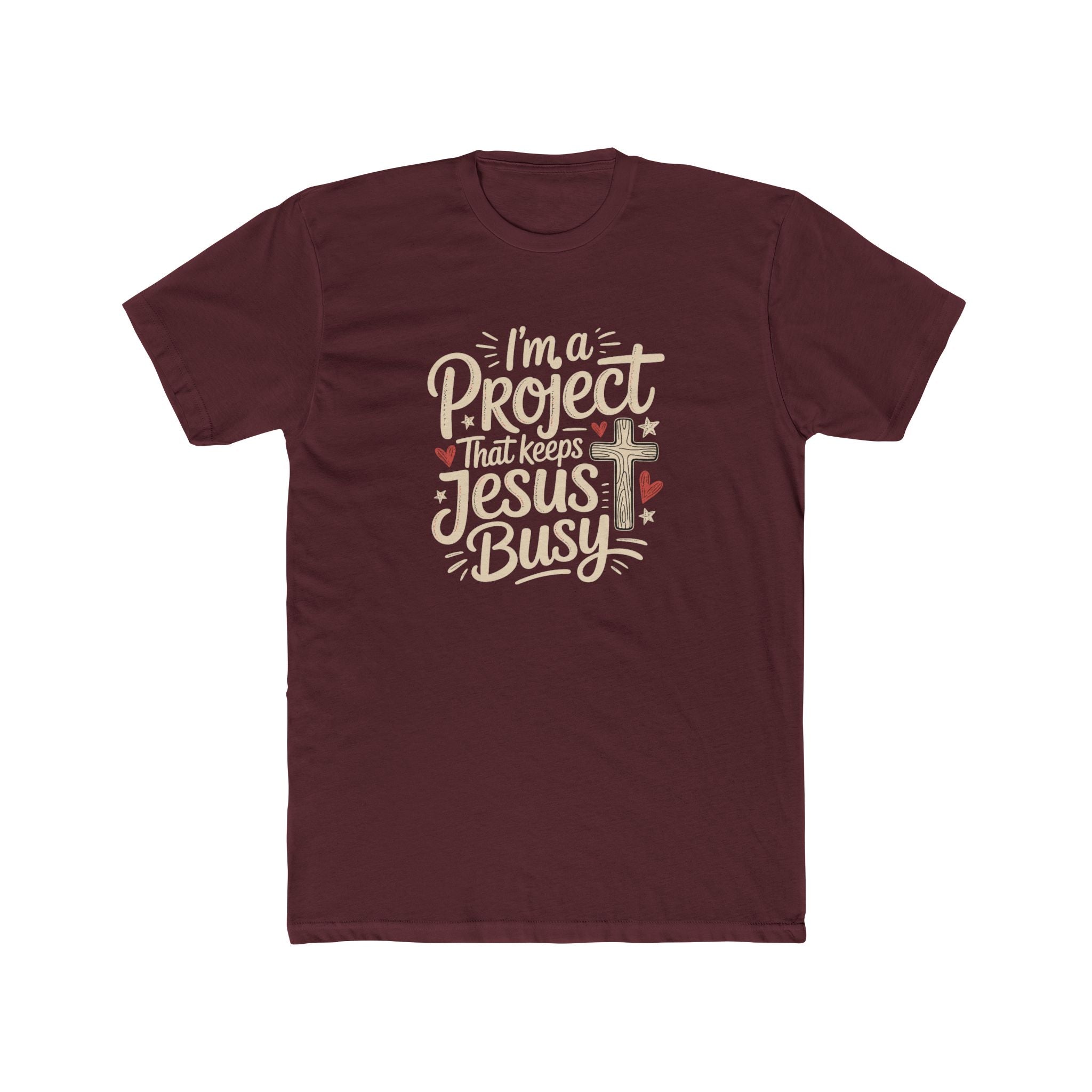 Im a Project That Keeps Jesus Busy Christian Tee