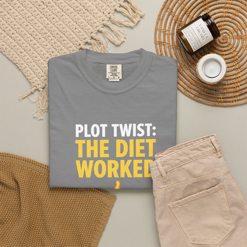 T Shirt The Diet Worked Funny Thumbs-Up Graphic Tee