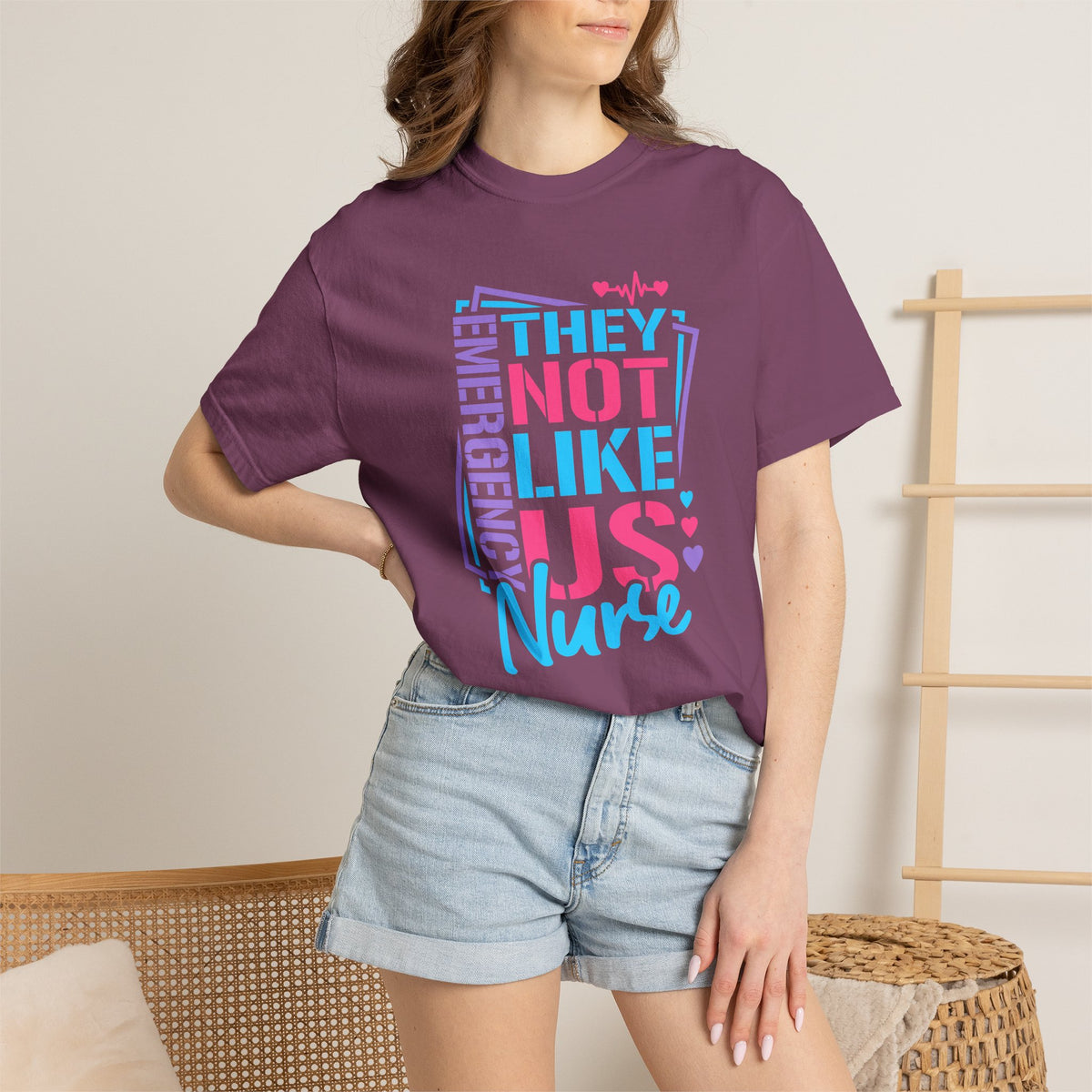 Emergency Nurse Shirt, They Not Like Us Nurse Tee, Funny ER Nurse Gift, Emergency Room Nurse T-Shirt, Healthcare Worker Gift