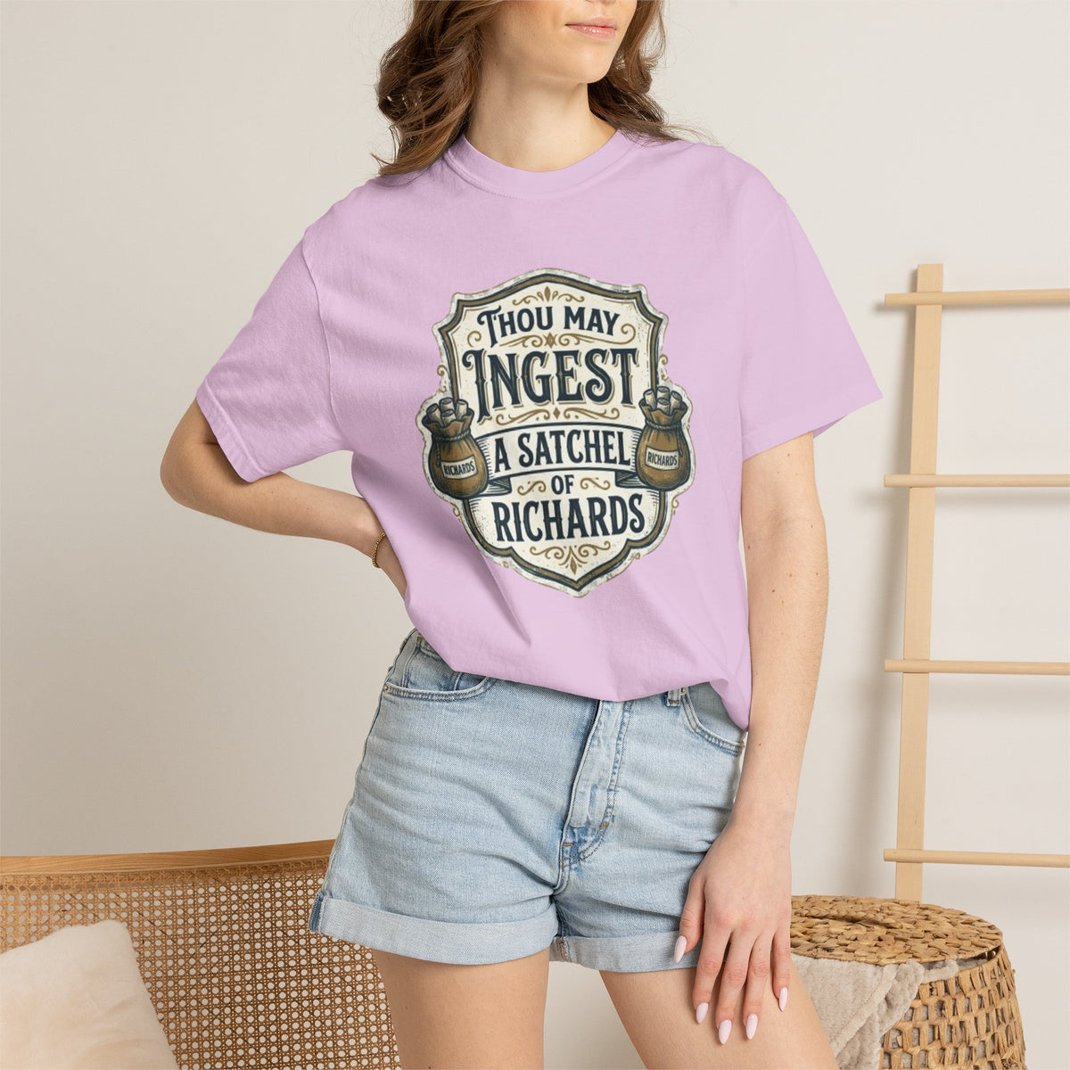 Tee Shirt Thou May Ingest a Satchel of Richards Vintage Apothecary Graphic