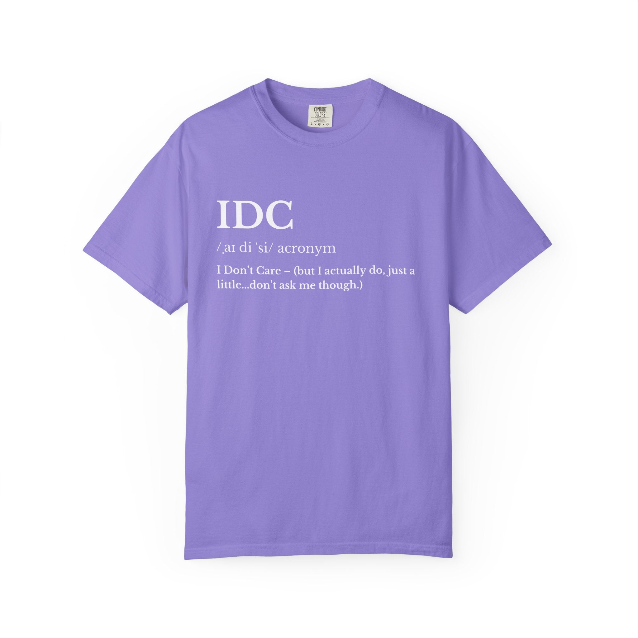 Classic White Garment Dyed T Shirt IDC