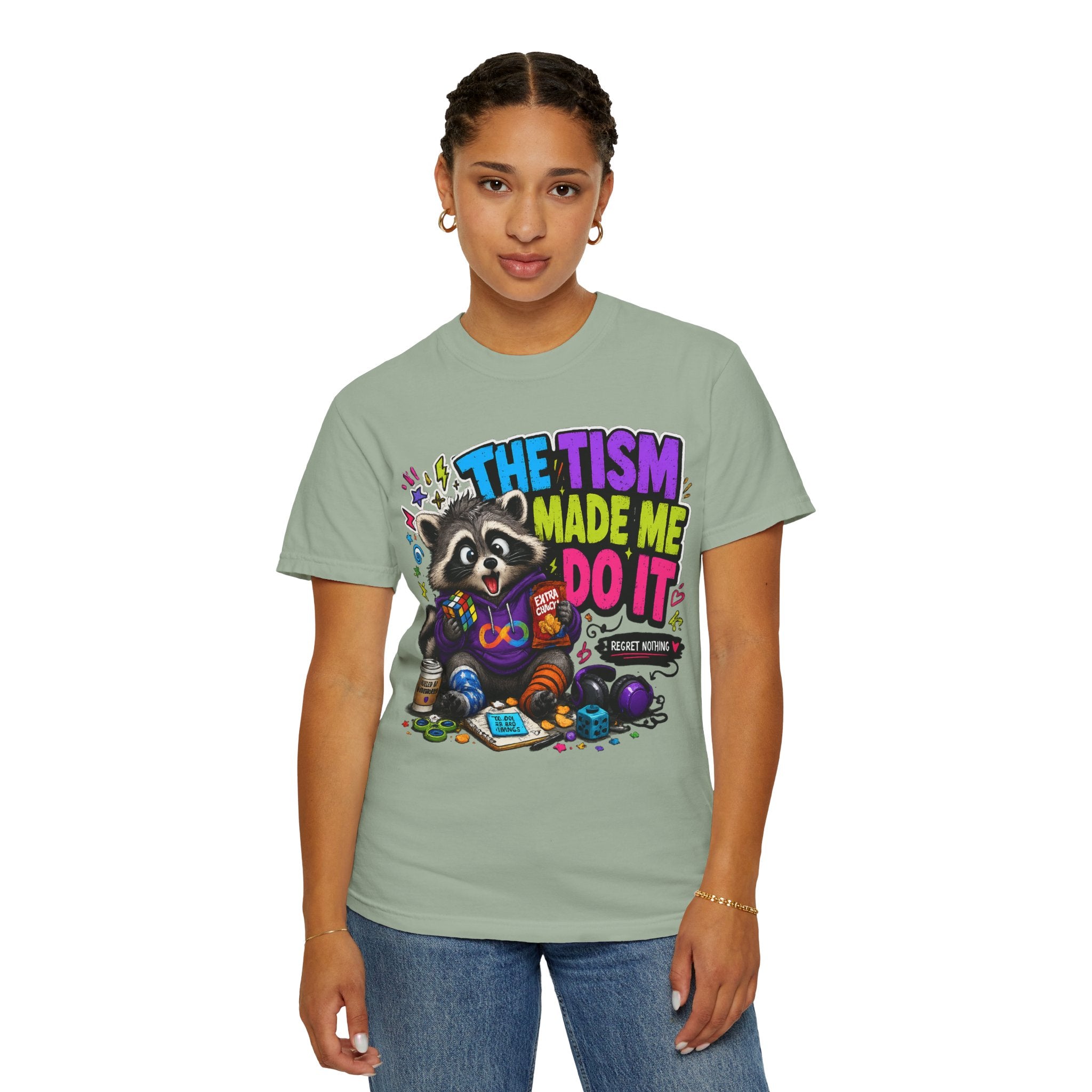 The Tism Made Me Do It Raccoon TShirt
