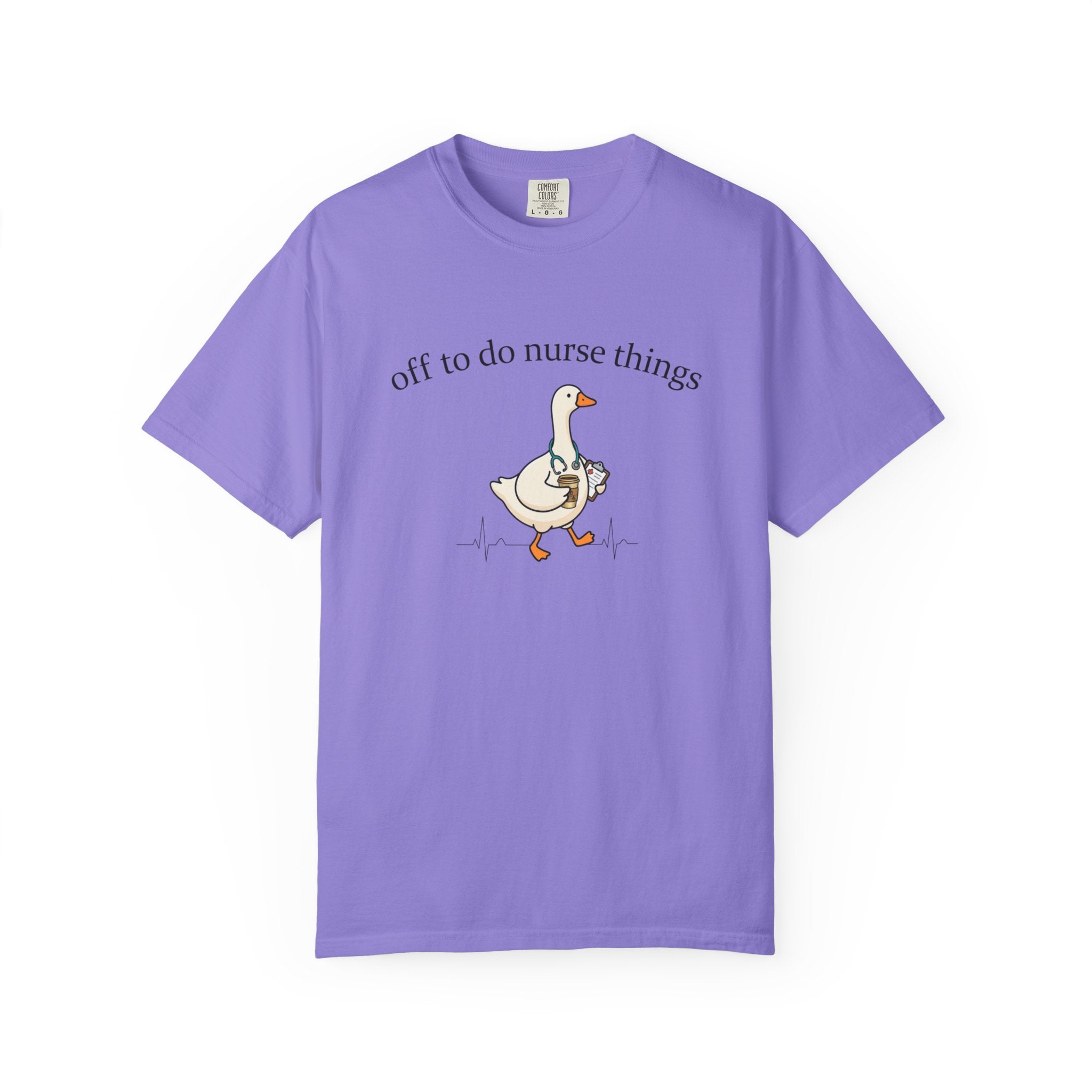 Nurse Goose T-Shirt Off to Do Nurse Things Cute Medical Humor Tee