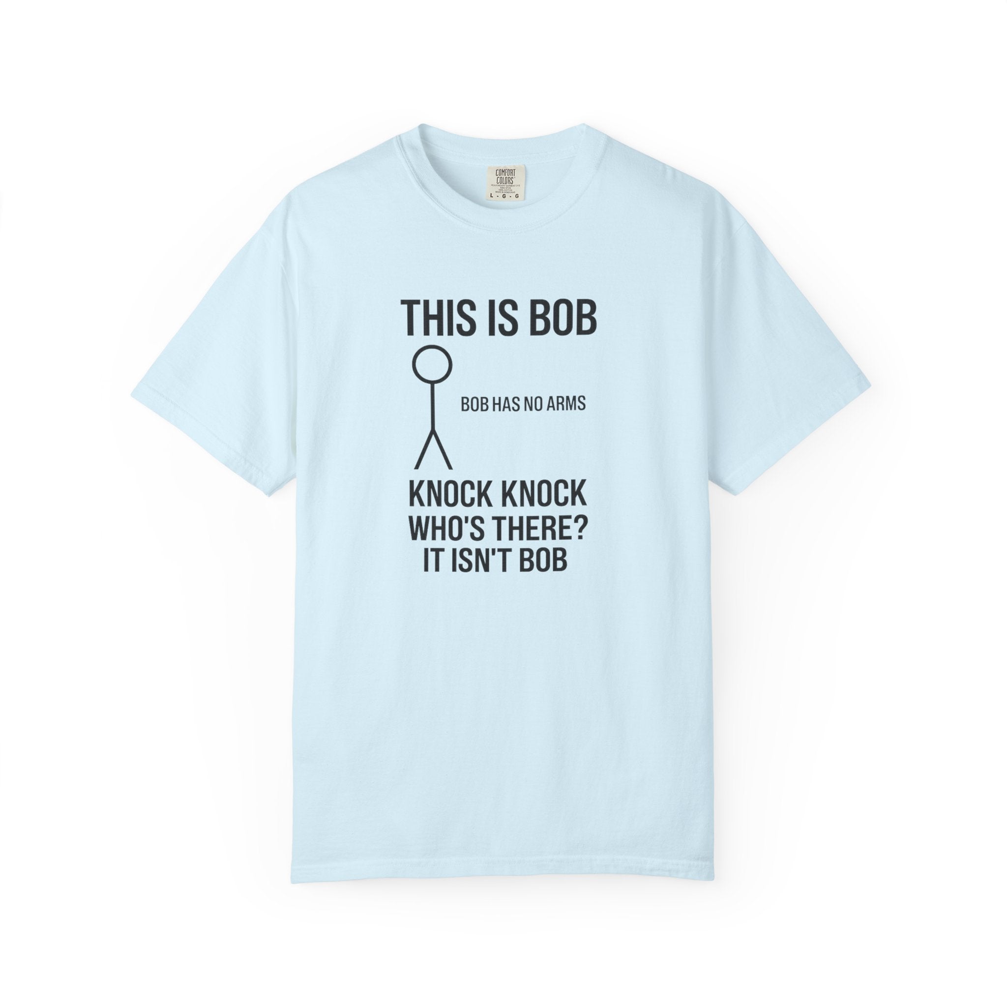 Bob Knock Knock T Shirt Funny Stick Figure This Is Bob Graphic Tee