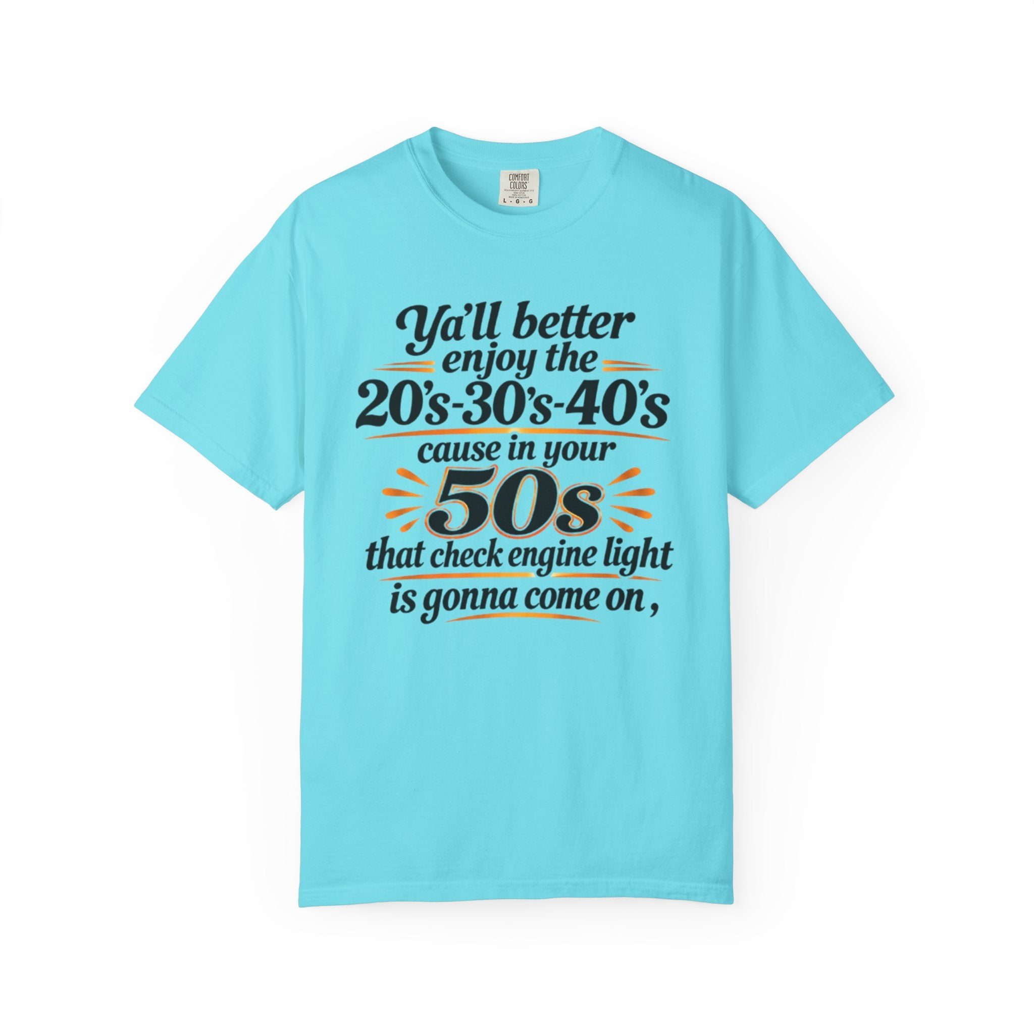 Funny Check Engine Light 50s Retirement T-Shirt