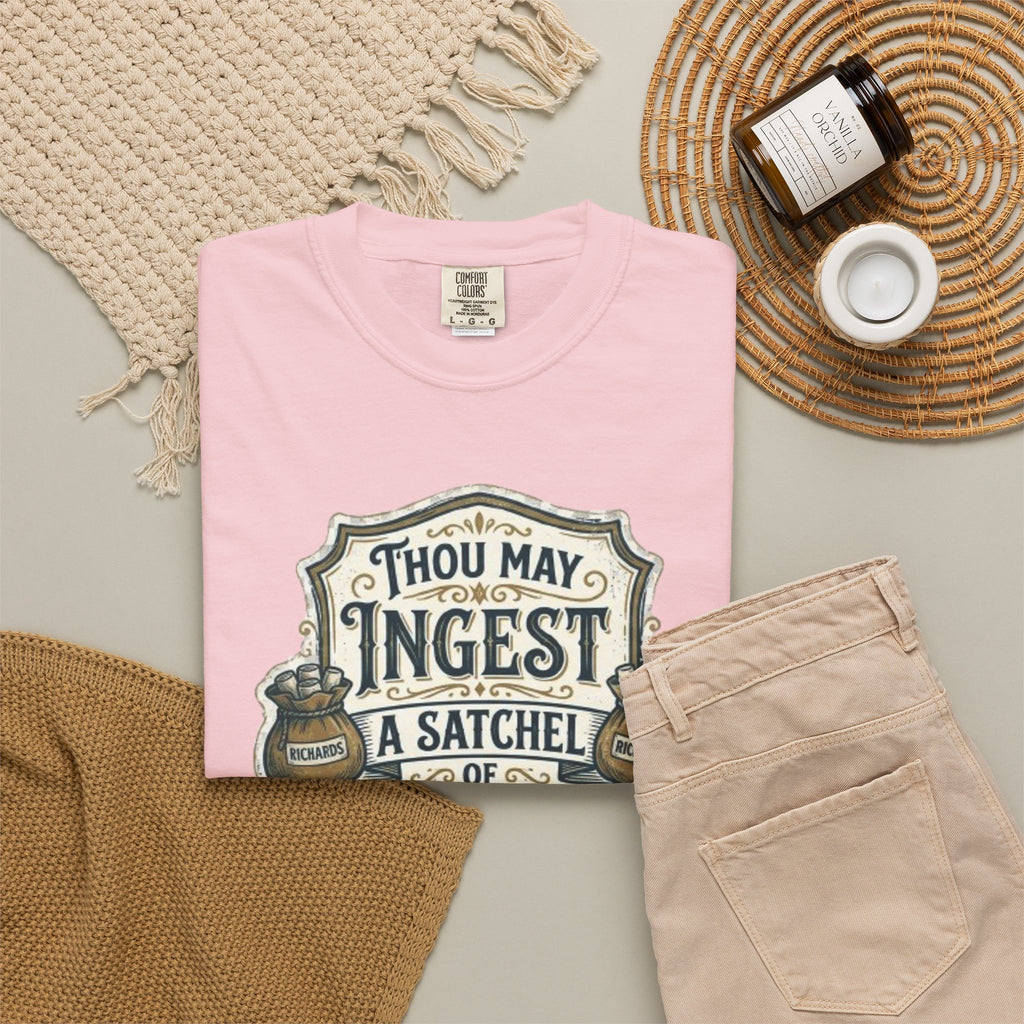 Tee Shirt Thou May Ingest a Satchel of Richards Vintage Apothecary Graphic