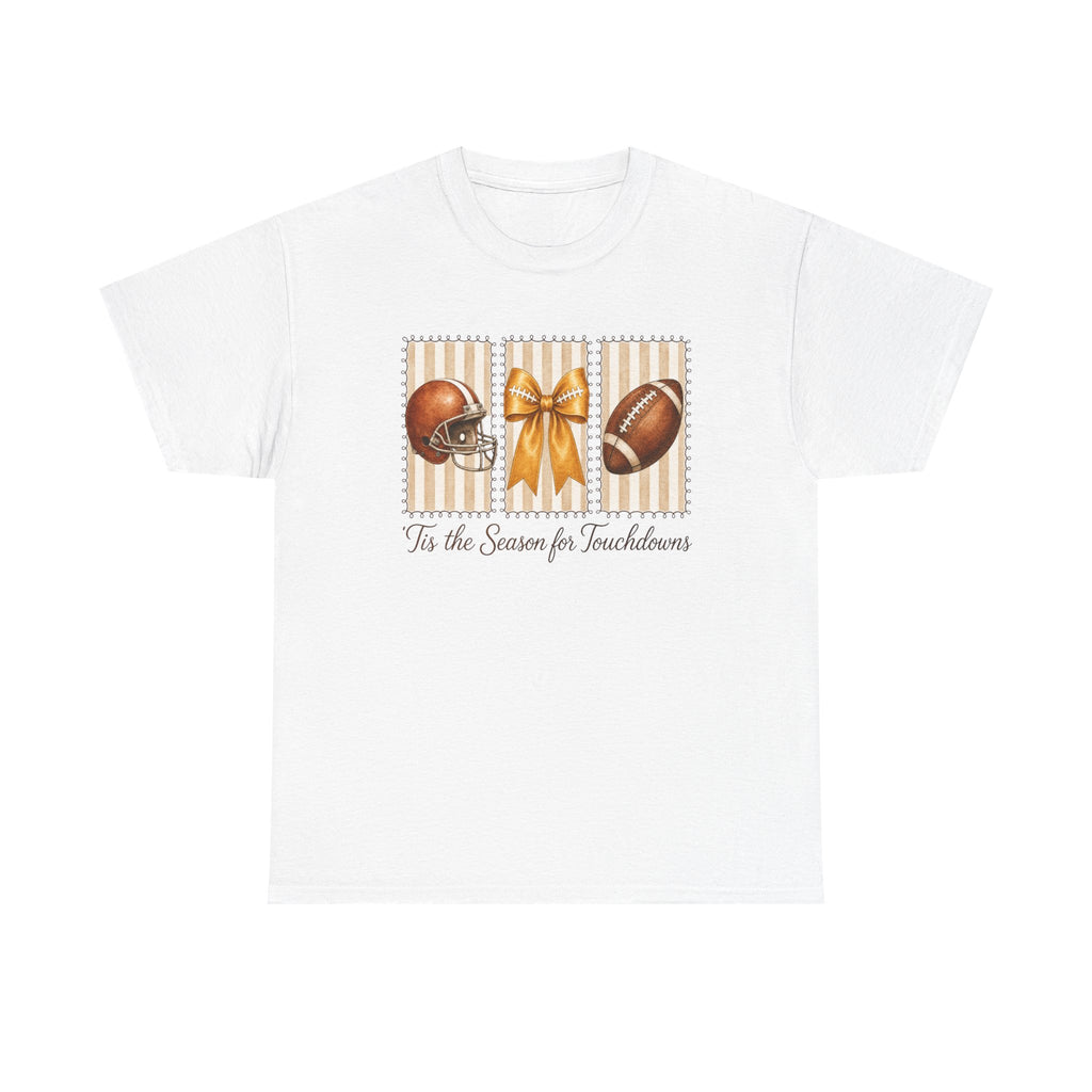 Football Holiday Tee Tis the Season for Touchdowns