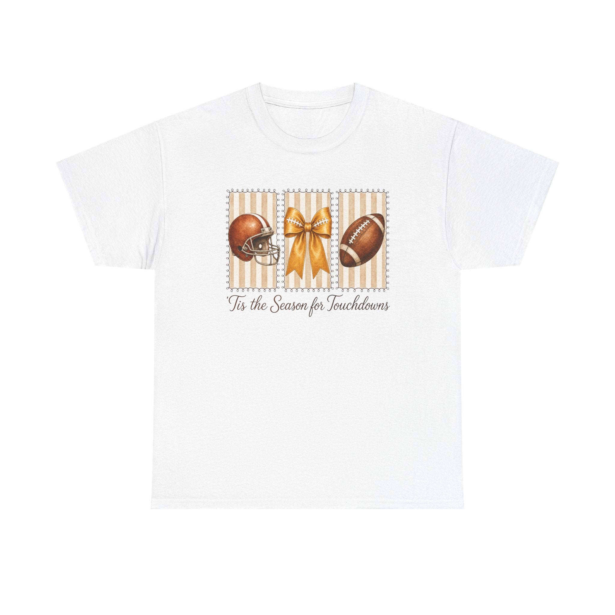 Football Holiday Tee Tis the Season for Touchdowns