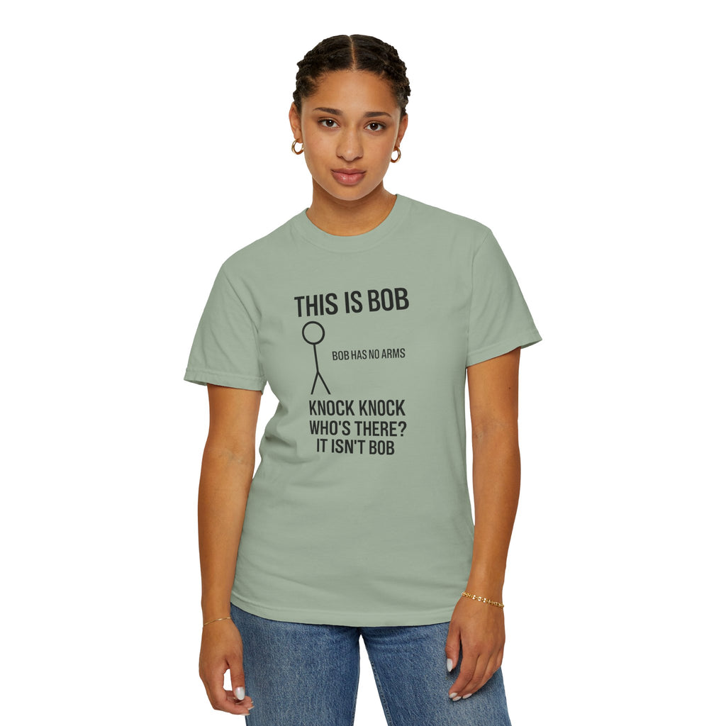 Bob Knock Knock T Shirt Funny Stick Figure This Is Bob Graphic Tee