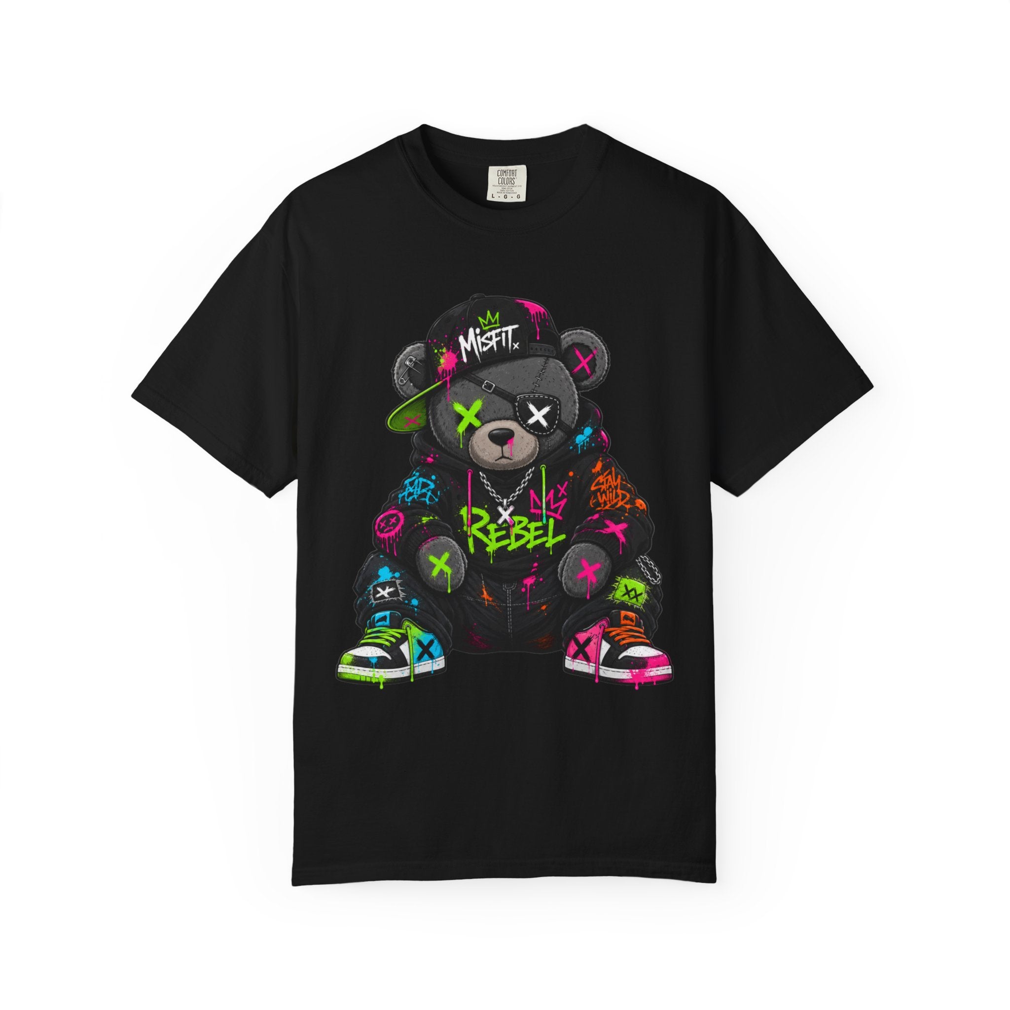 Rebel Graffiti Bear T Shirt