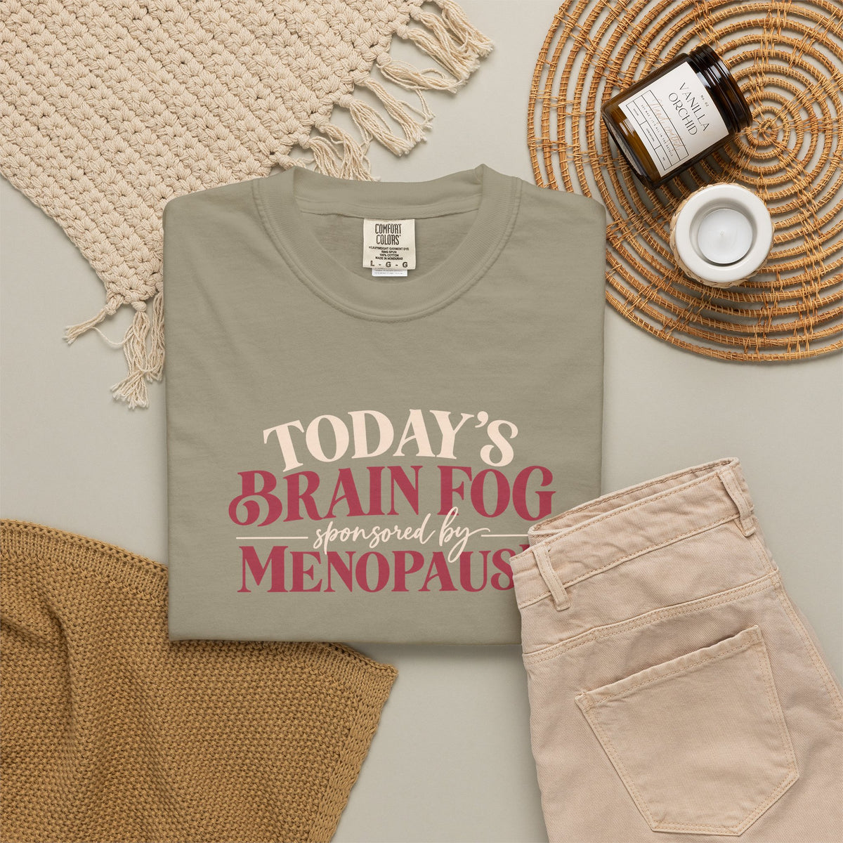 Today's Brain Fog Inspired by Menopause Tee shirt | Funny Menopause Tee