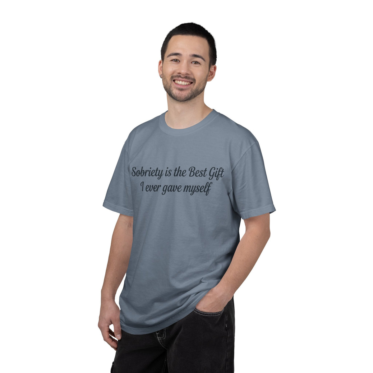 Sobriety Is the Best Gift Tee Inspirational Recovery T Shirt Personalize with how many months or years