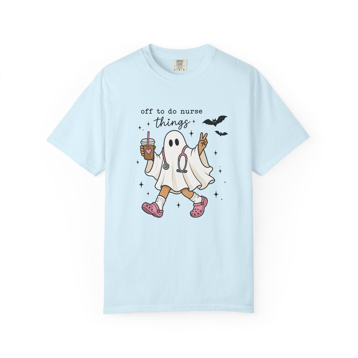 Nurse Ghost Halloween T Shirt Off to Do Nurse Things Cute Medical Costume Tee
