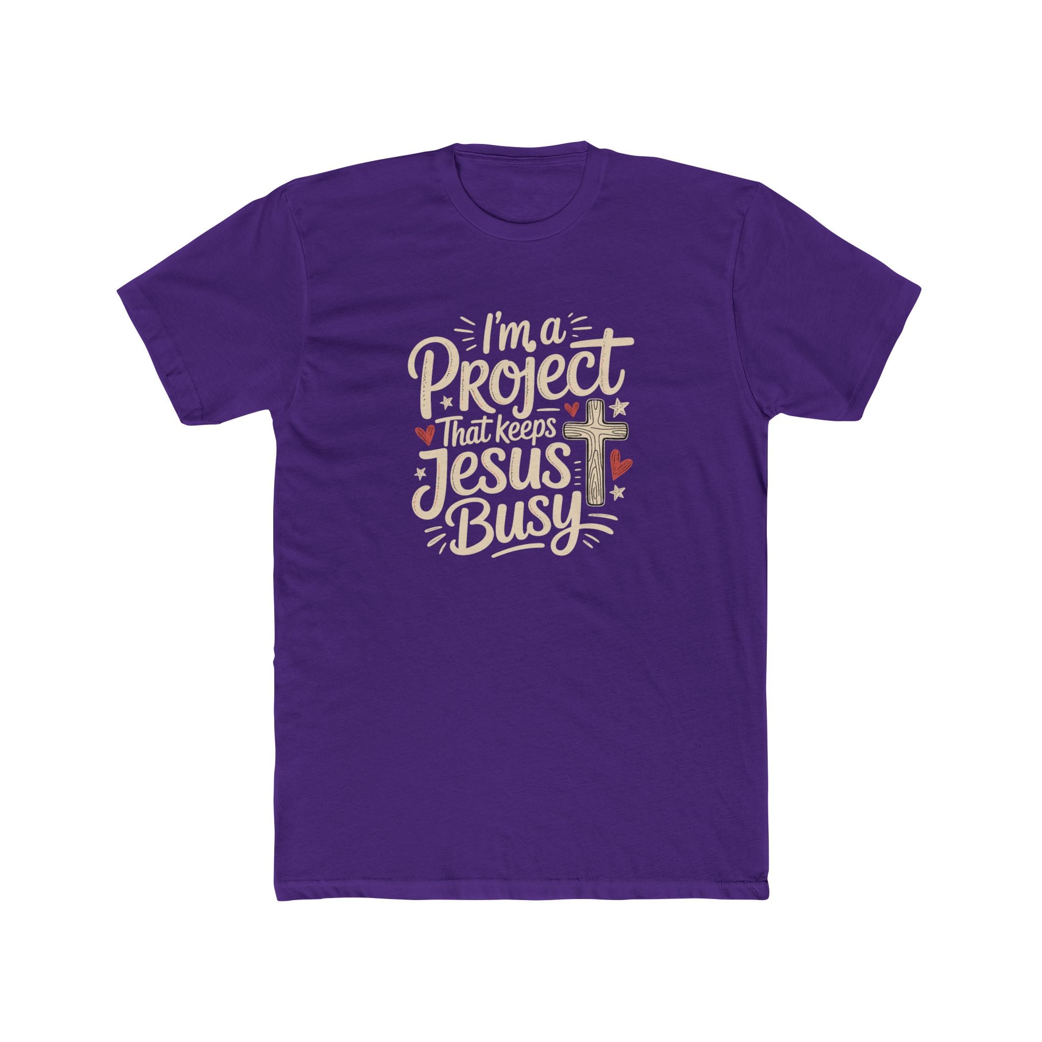 Im a Project That Keeps Jesus Busy Christian Tee